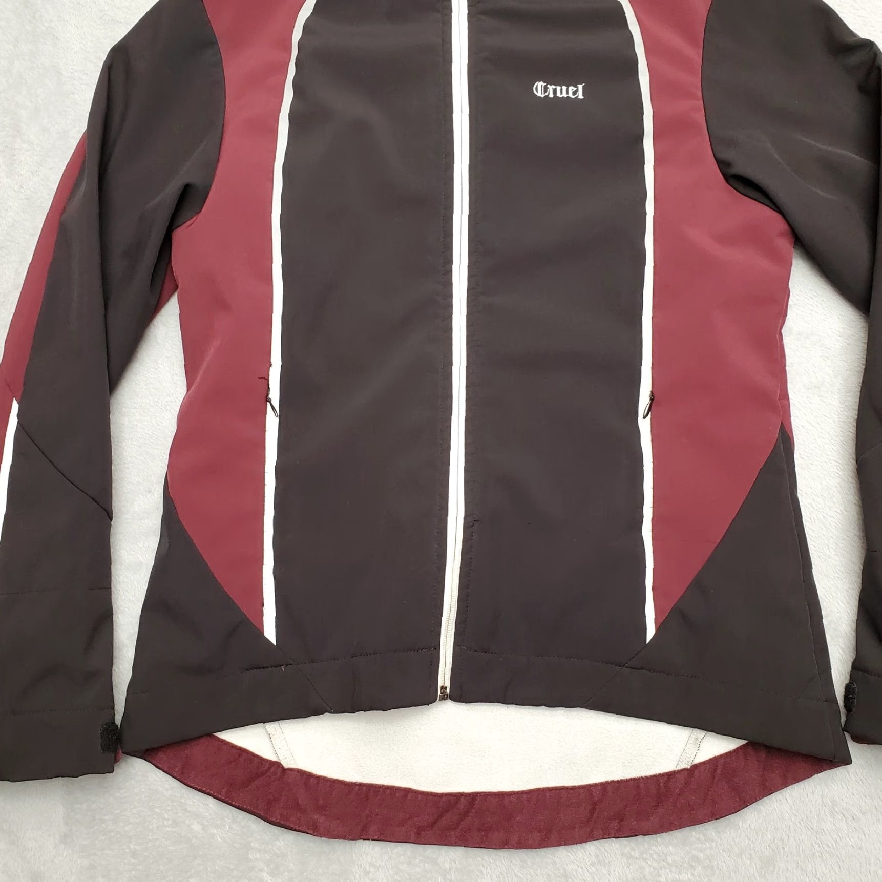 Marmot Marmot Cruel Jacket Womens M Maroon Black Full Zip Fleece Lined Wind-Resistant Outdoor Coat Size M / US 6-8 / IT 42-44 - 3 Thumbnail
