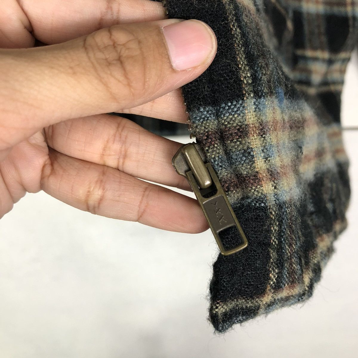 Flannel 🔥VINTAGE ZIPPER FLANNEL JACKET CONVERSE ALL STAR TARTAN Size US L / EU 52-54 / 3 - 16 Thumbnail