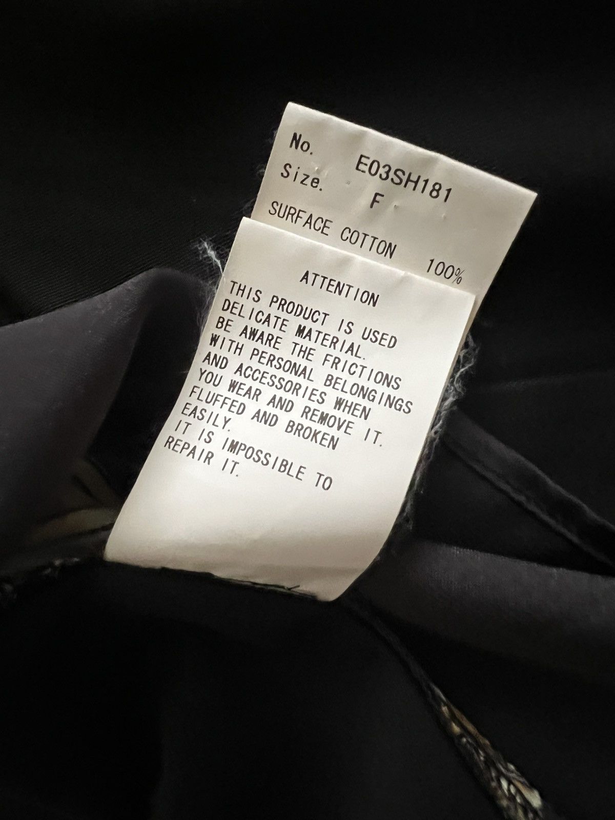 Maison MIHARA YASUHIRO MIHARA YASUHIRO black blazer asymmetrical chain pattern wrap Size 44R - 11 Thumbnail