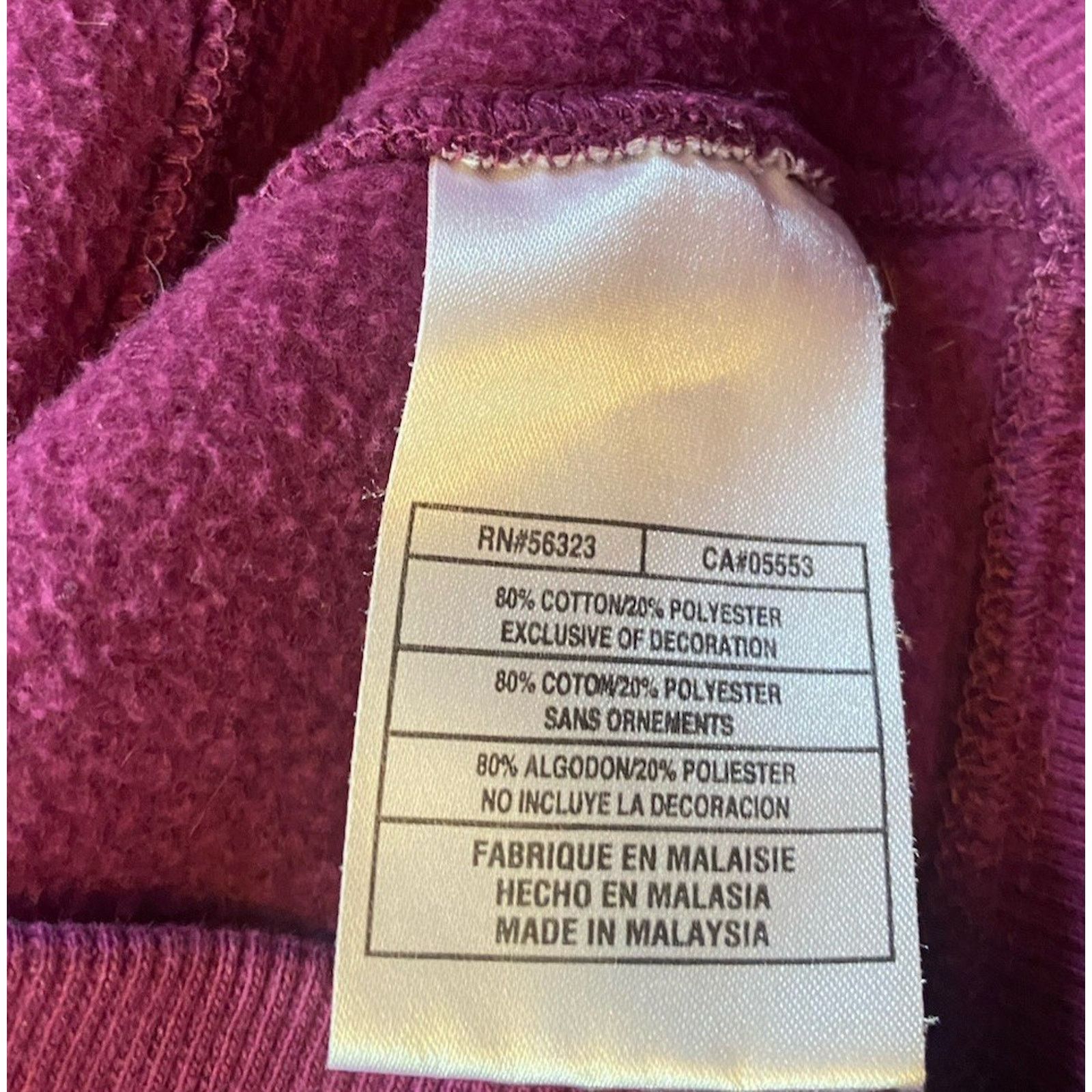 Nike Nike Zip Heavy Hoodie Sweatshirt Women’s Medium Burgundy Size M / US 6-8 / IT 42-44 - 4 Thumbnail