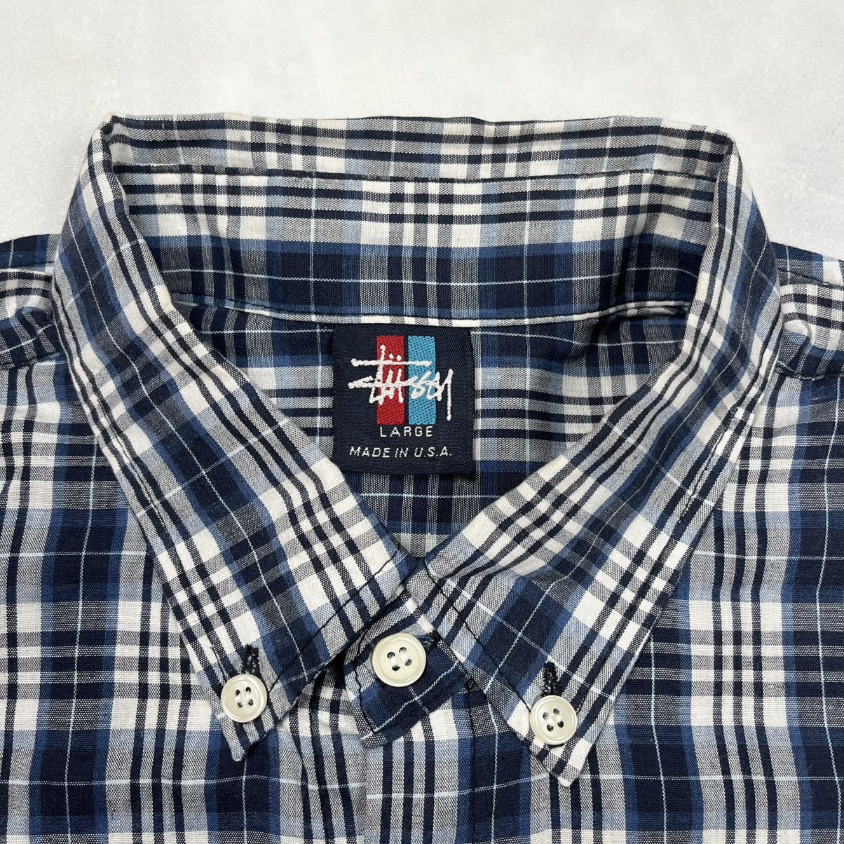 Stussy Stussy Plaid Shirt Logo Pocket Size US L / EU 52-54 / 3 - 9 Thumbnail