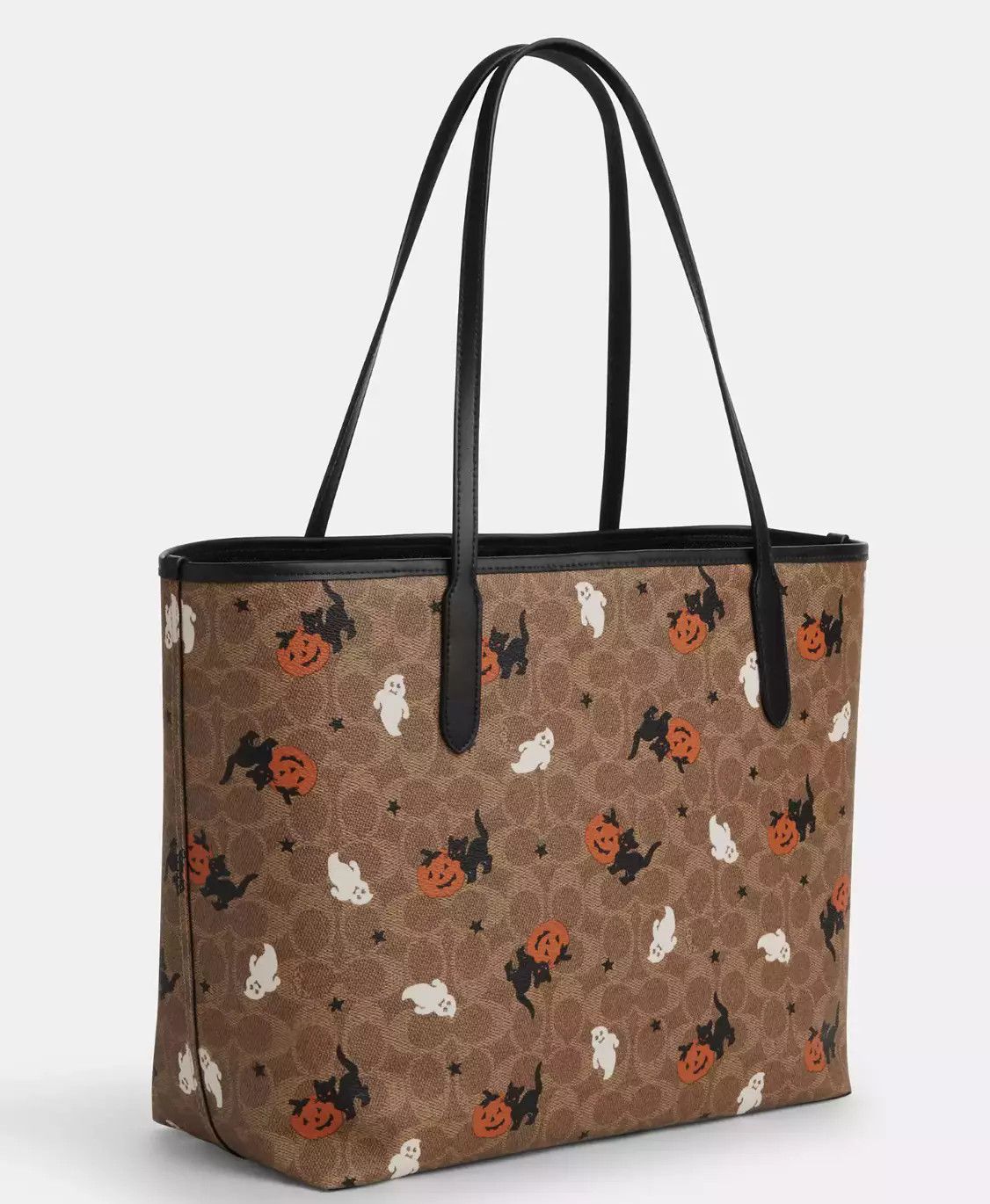 Coach City Tote In Signature Canvas With Halloween Print CW450 Size ONE SIZE - 10 Thumbnail