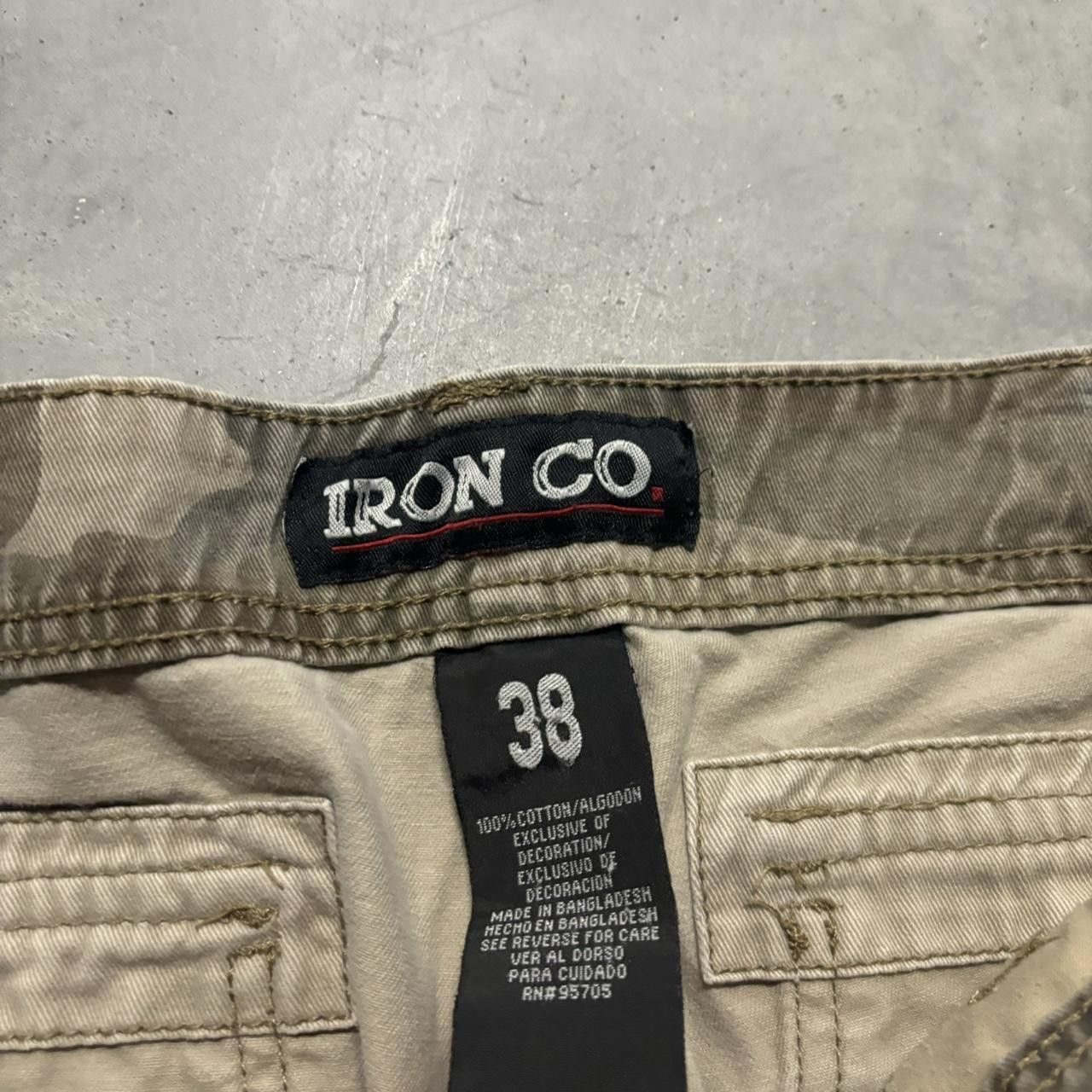 Japanese Brand × Vintage Crazy Vintage Y2K/2000s Baggy Khaki Skater Style Cargo Shorts! Size US 38 / EU 54 - 6 Thumbnail