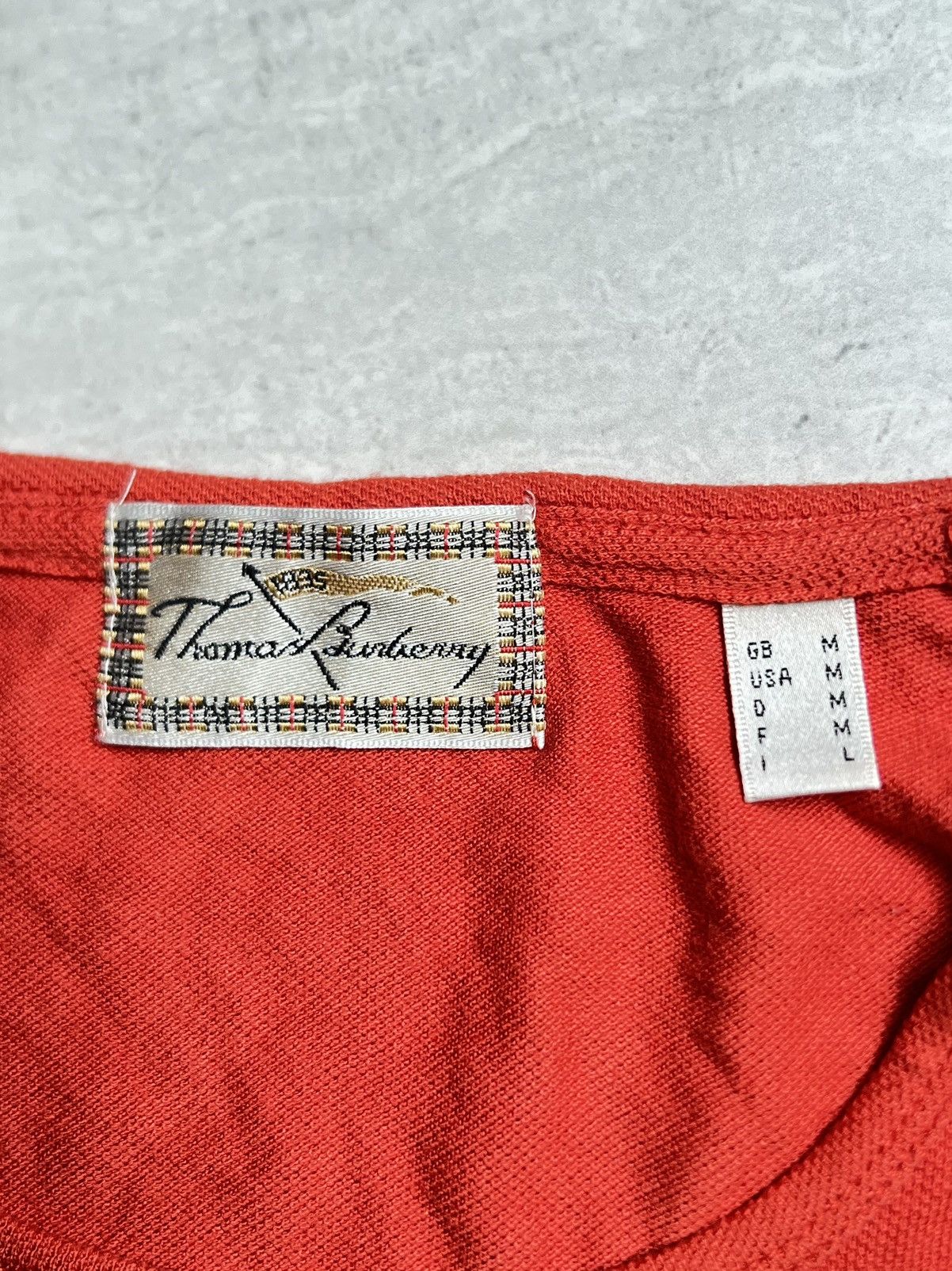 Burberry THOMAS BURBERRY Red T-shirt Size US XS / EU 42 / 0 - 6 Thumbnail