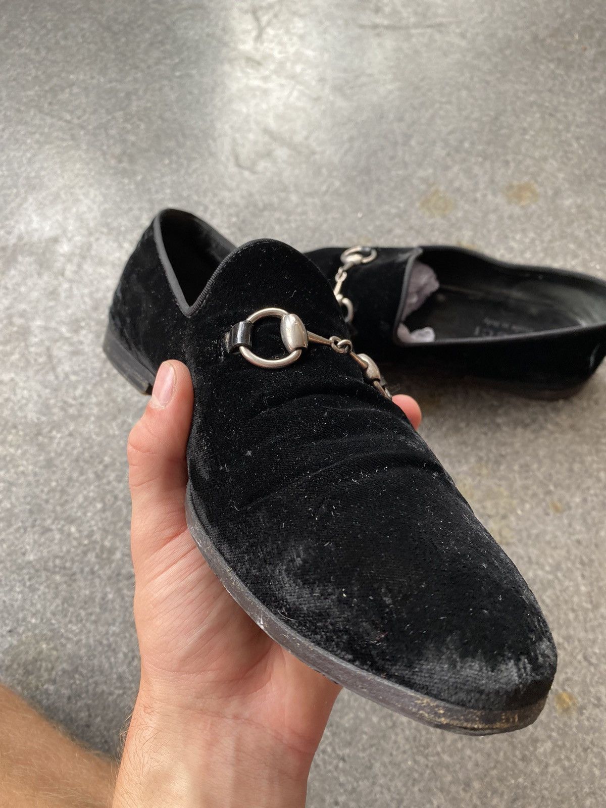 Gucci Gucci Velvet Loafers Size US 7 / EU 40 - 14 Thumbnail