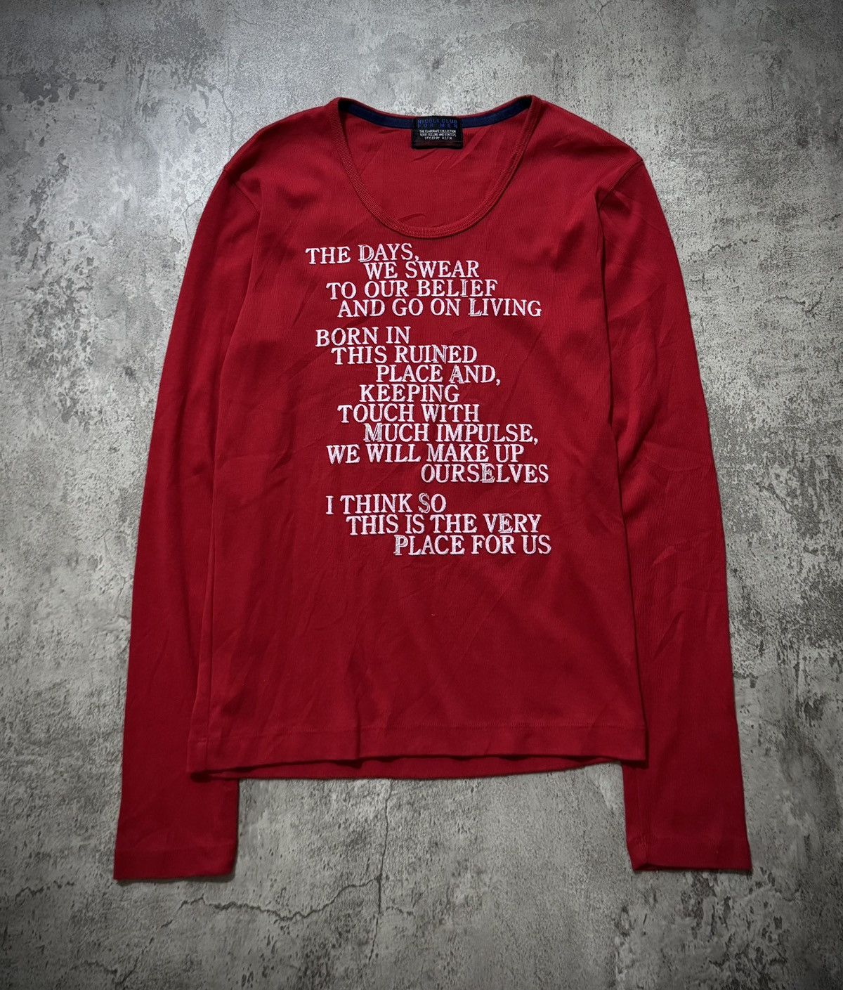 Hysteric Glamour Y2k Nicole club poem ifsixwasnine style longsleeve Size US S / EU 44-46 / 1 - 1 Thumbnail