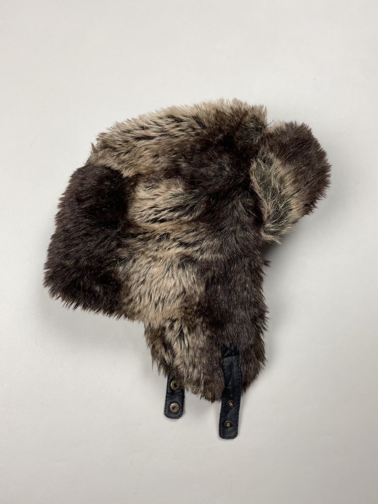Japanese Brand Japanese Style Ushanka Trapper Hat Earflap Fuzzy Faux Fur Size ONE SIZE - 10 Thumbnail
