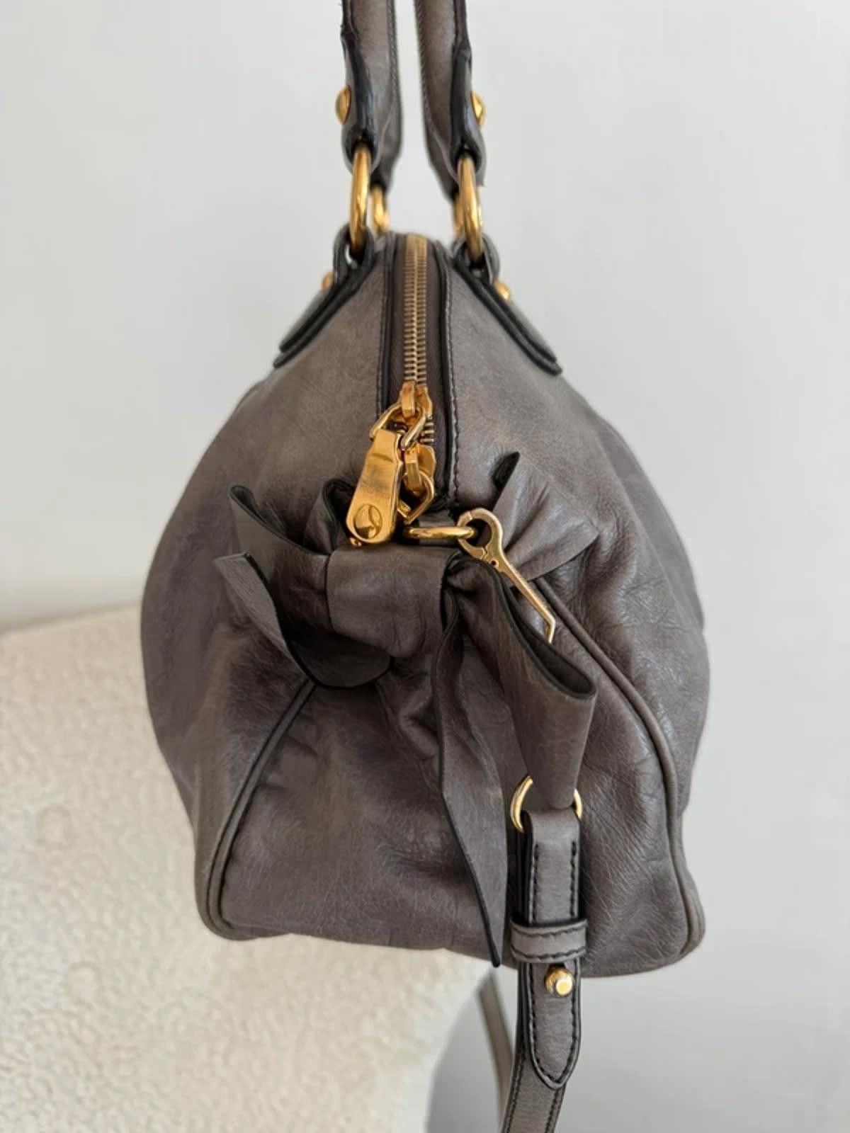 Miu Miu Miu Miu 2-Way Vitello Lux Bow Bag Size ONE SIZE - 8 Thumbnail