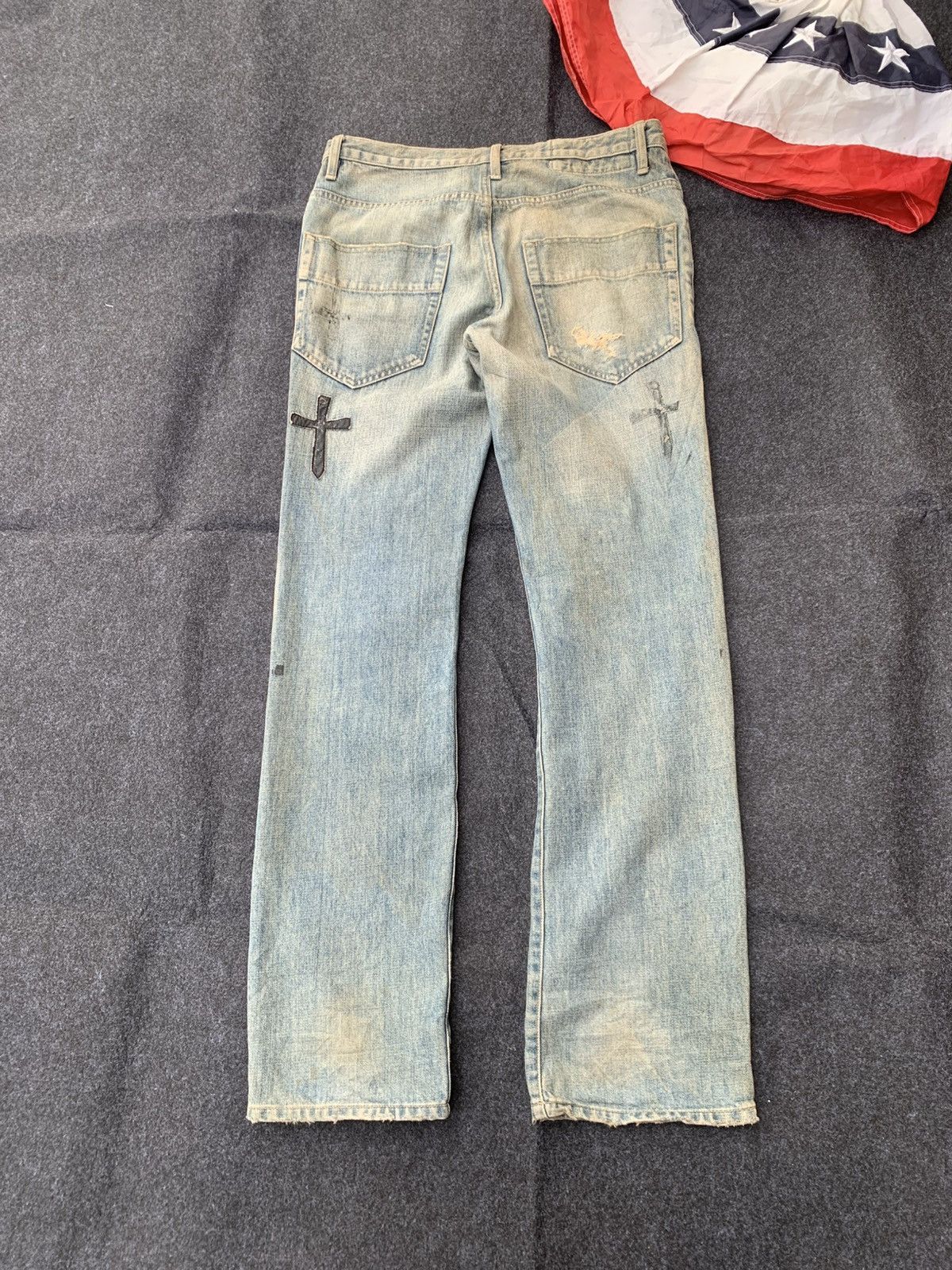 Vintage Rare Distressed Ossa Mondo Jeans – Made in Japan 🇯🇵 Size US 33 - 3 Thumbnail