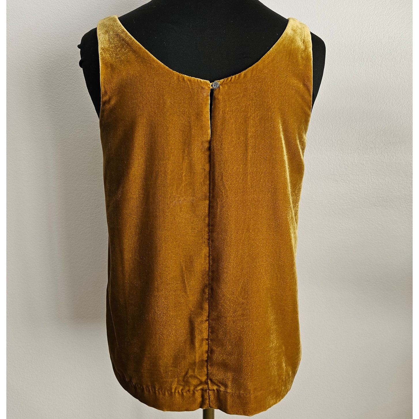 J.Crew J. Crew Antique Gold Velvet Cami Camisole Tank Top 2 Tall Size XS / US 0-2 / IT 36-38 - 5 Thumbnail