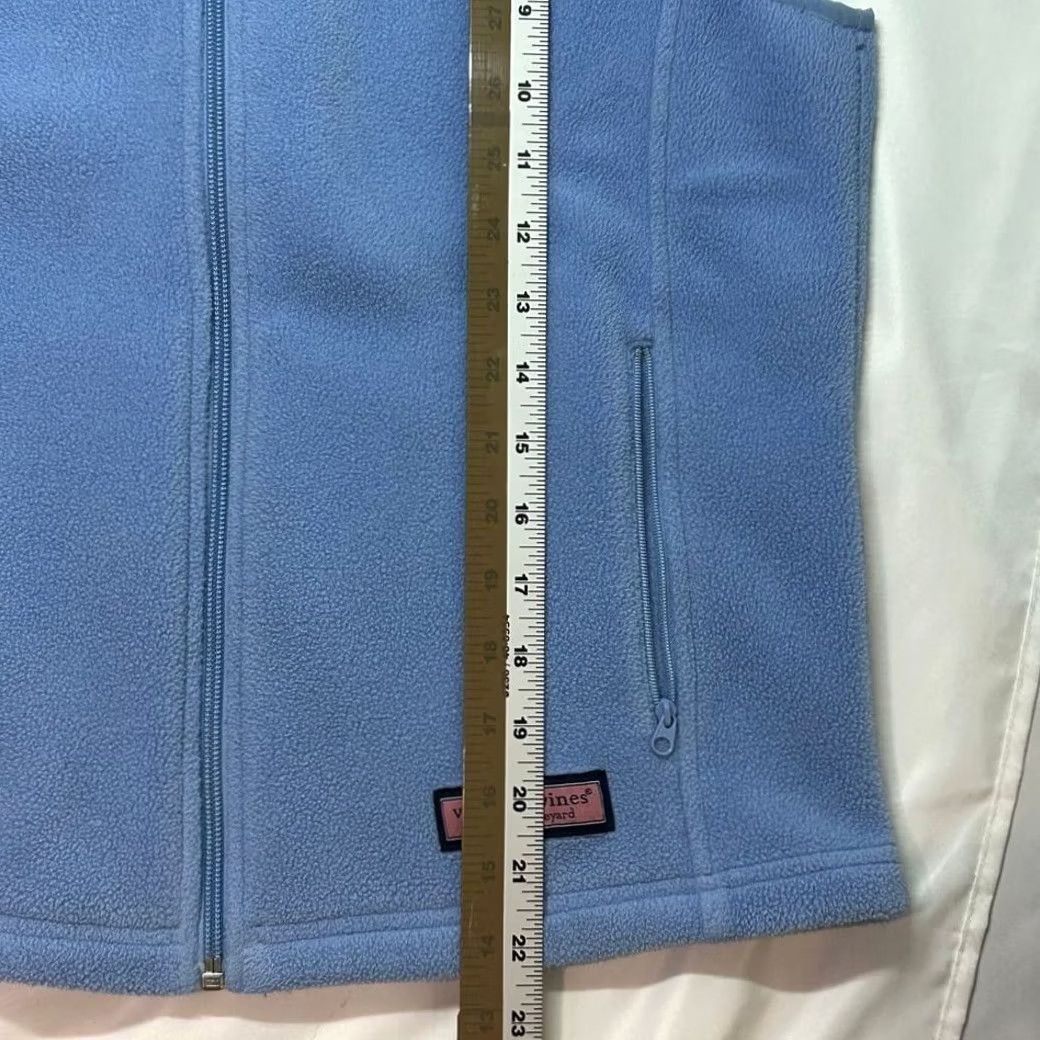 Vineyard Vines Vineyard Vines Vest Fleece Zip-Up Light Blue Womens Med Size M / US 6-8 / IT 42-44 - 6 Thumbnail