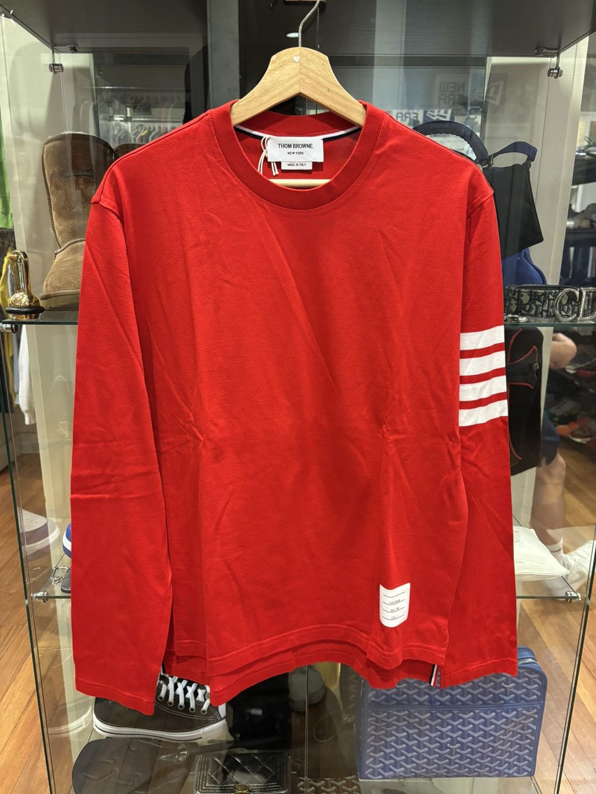 Thom Browne Thom Browne 4 Bar Longsleeve Tee Size US M / EU 48-50 / 2 - 1 Thumbnail