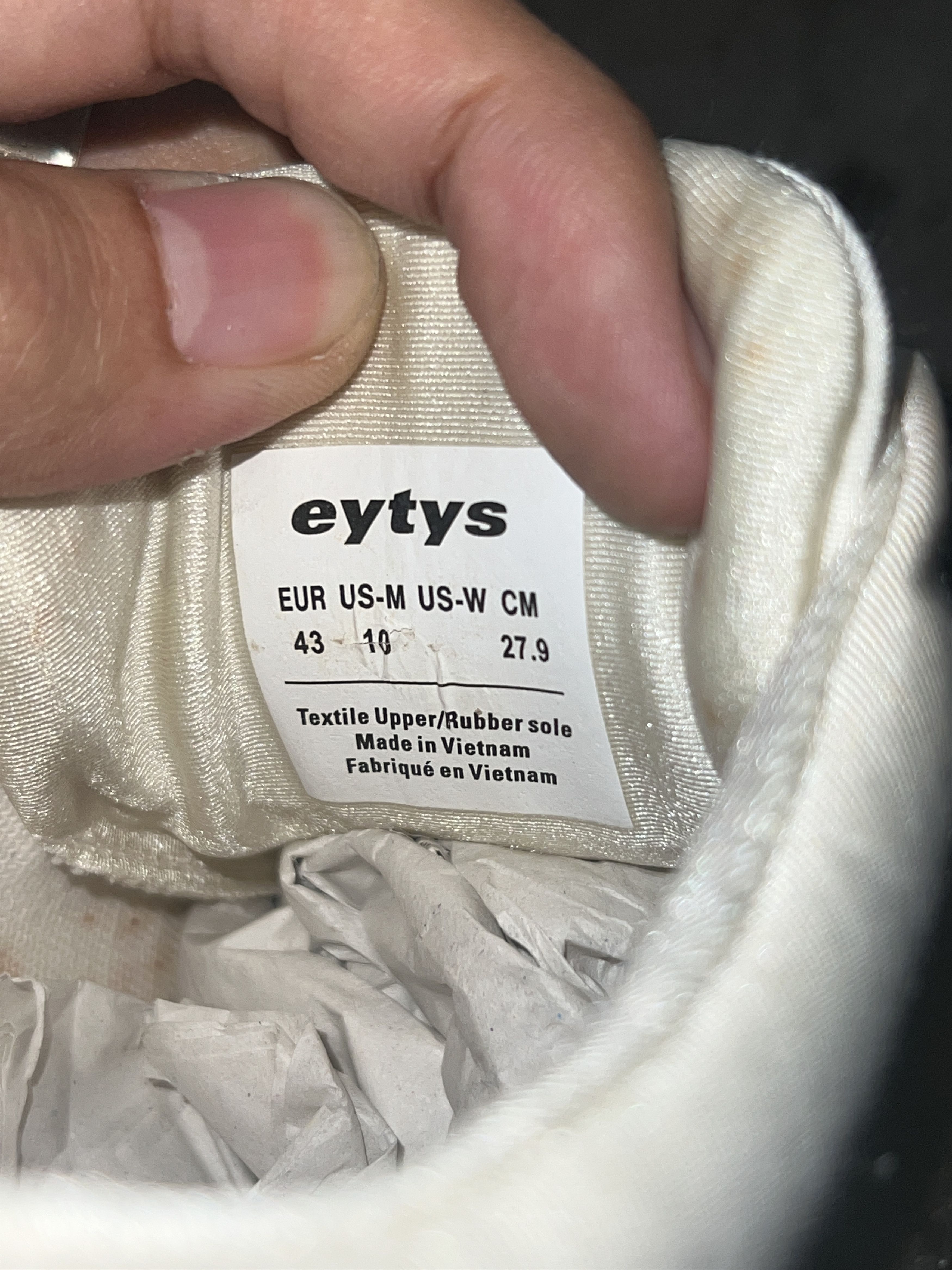 Eytys Eytys Canvas Slip On Sneakers Cream EU43 US10 Size US 10 / EU 43 - 11 Thumbnail