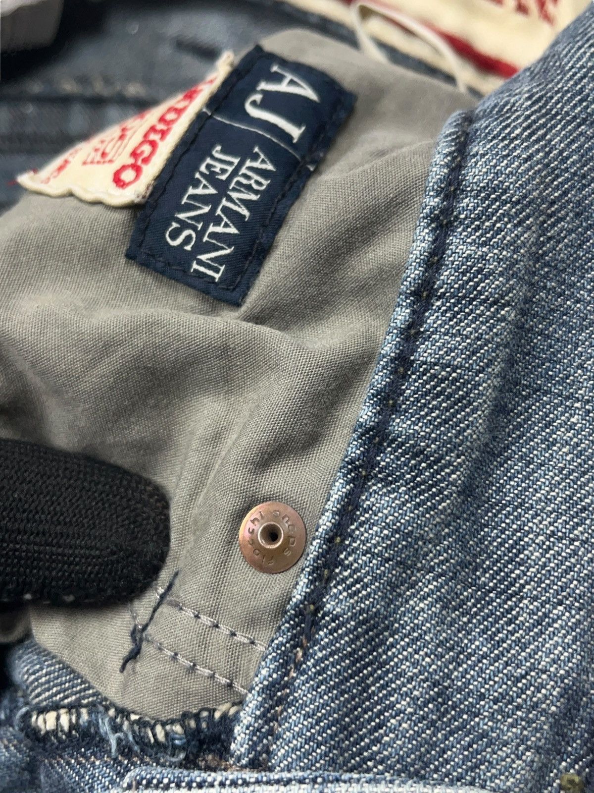 Armani Vintage Armani Flared Low Rise Jeans Indigo Series 005 Size US 32 / EU 48 - 11 Thumbnail