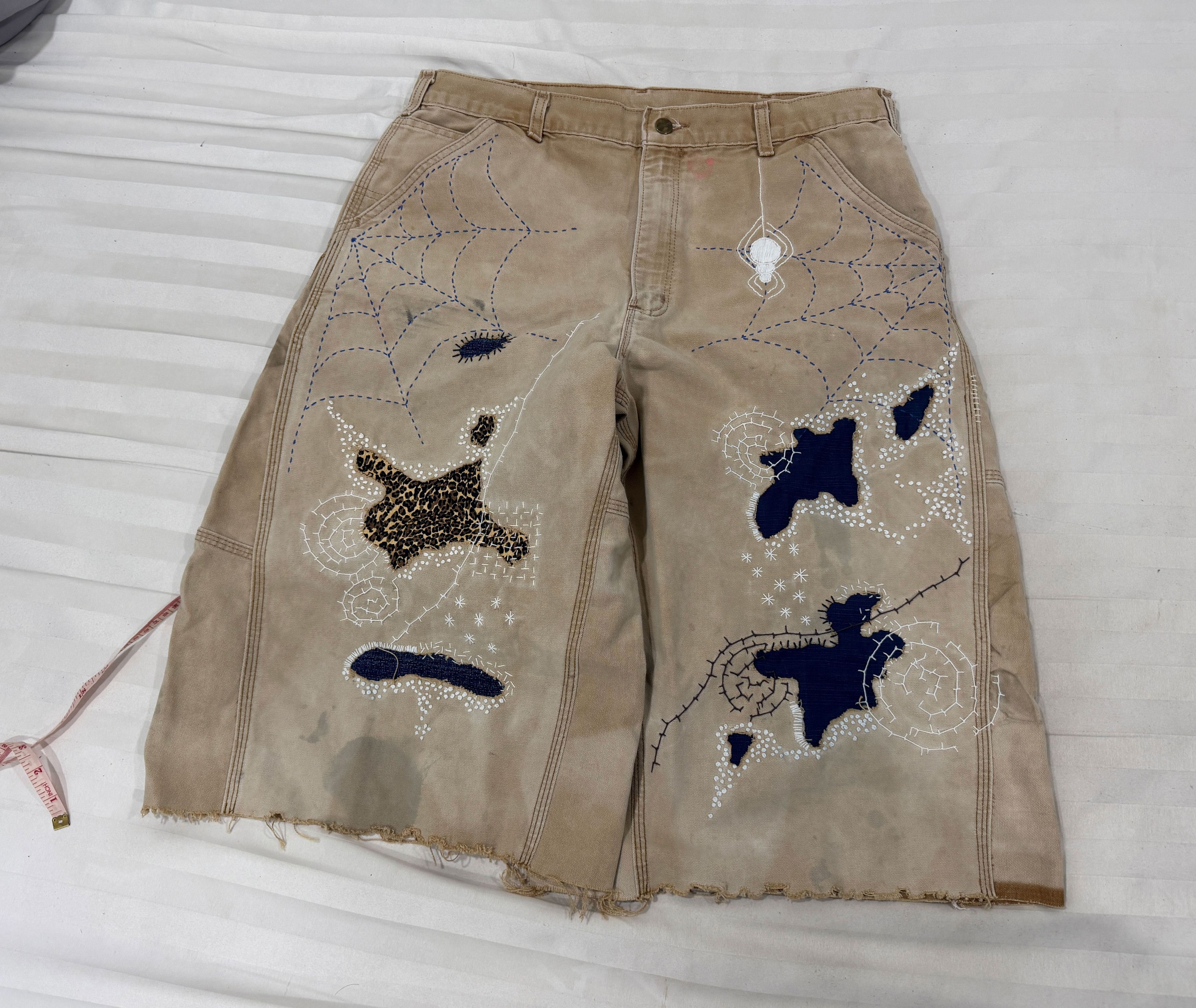 Japanese Brand Boro Patchwork Carhartt Carpenter Size US 36 / EU 52 - 3 Thumbnail