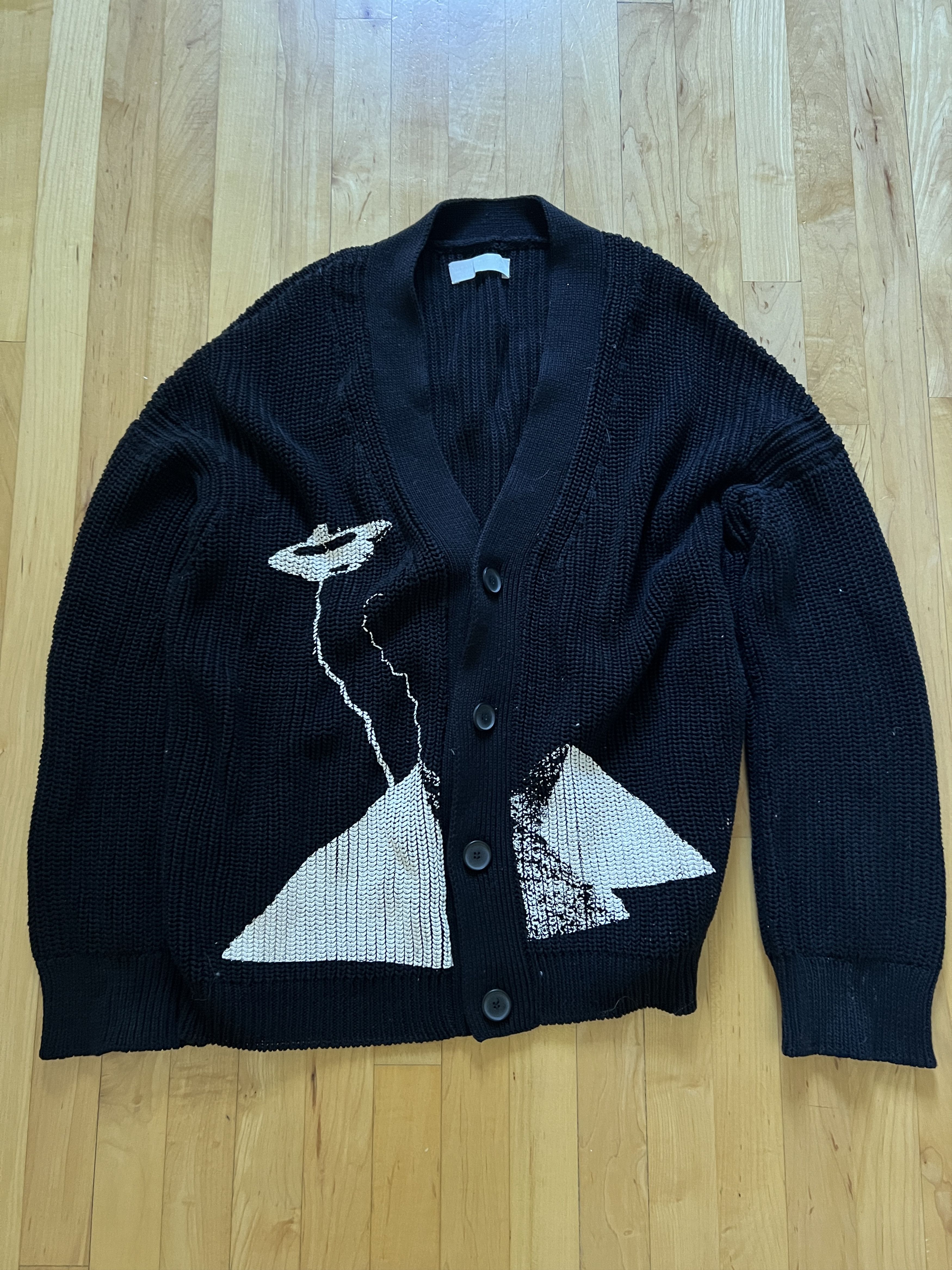 image of Siberia Hills Alien Cardigan () in Black, Men's (Size XL)