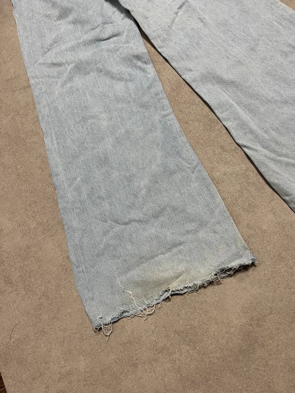Shein Women`s Crazy Flared Blue Distressed Jeans Denim Shein Sz 28 Size 28" / US 6 / IT 42 - 9 Thumbnail