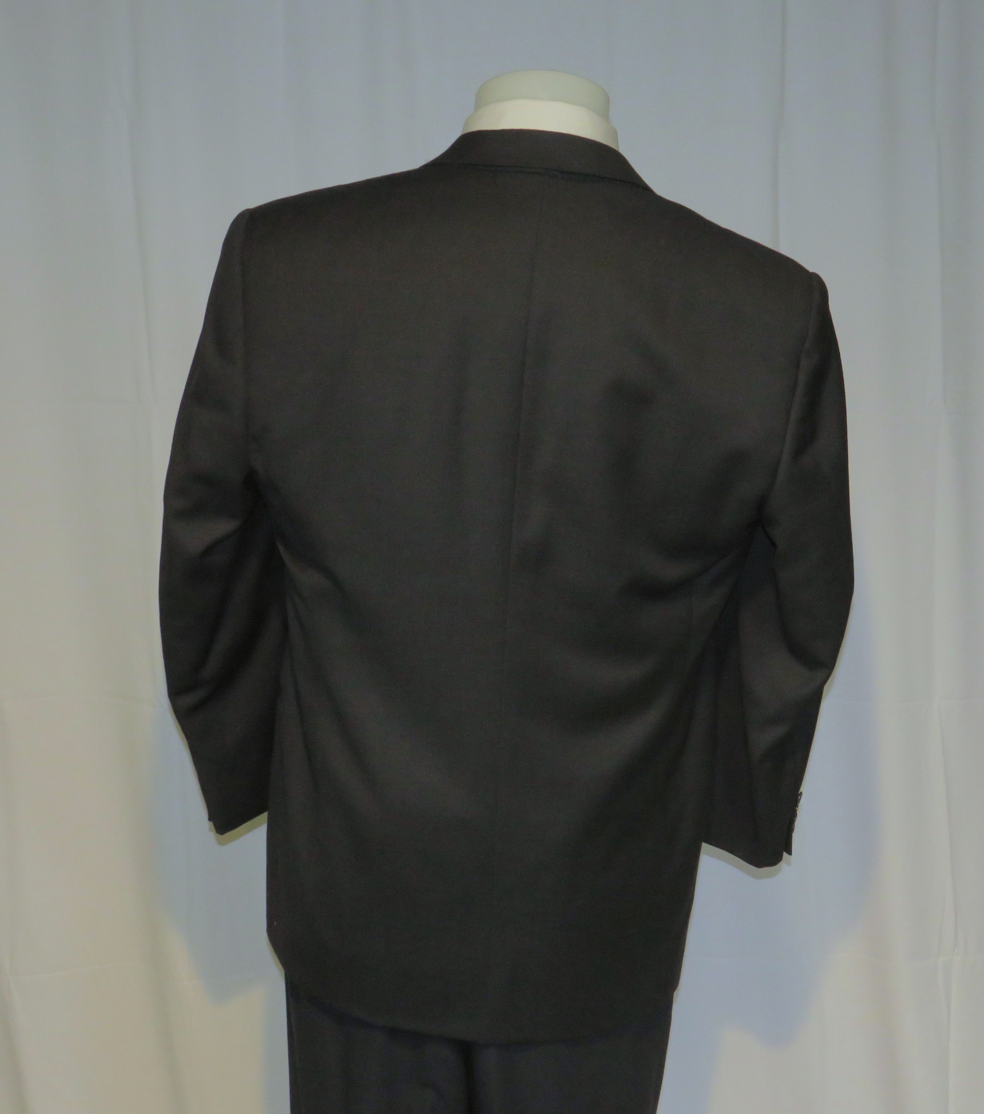 Joseph Abboud Black Label Vintage Peak Lapel One Button Suit 42R Size 42R - 11 Thumbnail