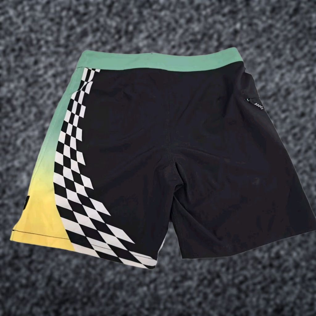 Vans VANS Board Shorts Mens Multicolor Checkered Size 30 Zip Side Pocket Drawstring Quick Dry Size US 30 / EU 46 - 1 Thumbnail
