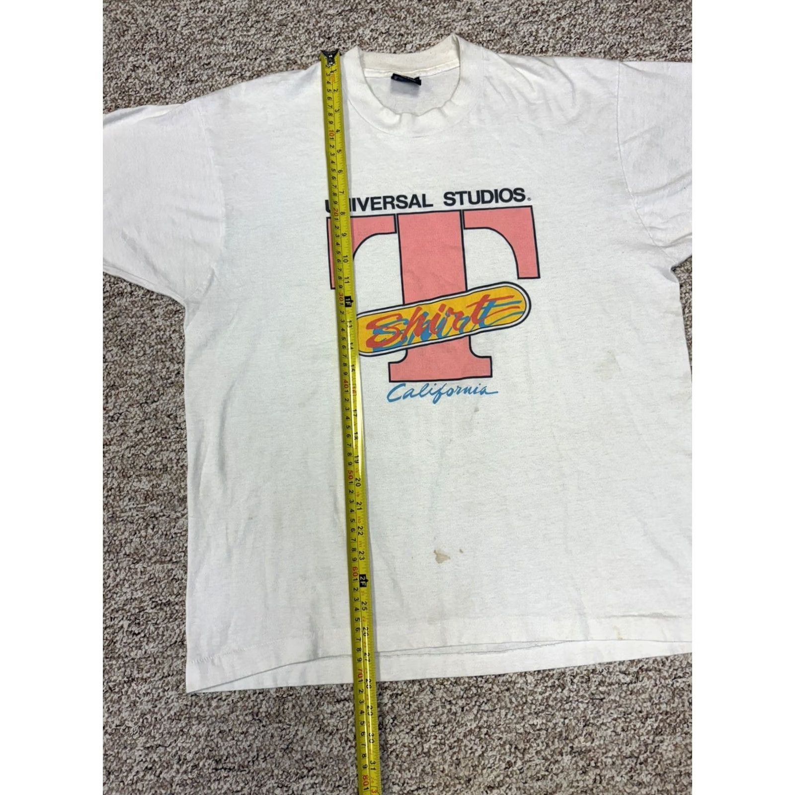 Vintage VINTAGE Screen Stars Best Universal Studios California T-Shirt XL White Disco 1990s Mens Size US XL / EU 56 / 4 - 5 Thumbnail