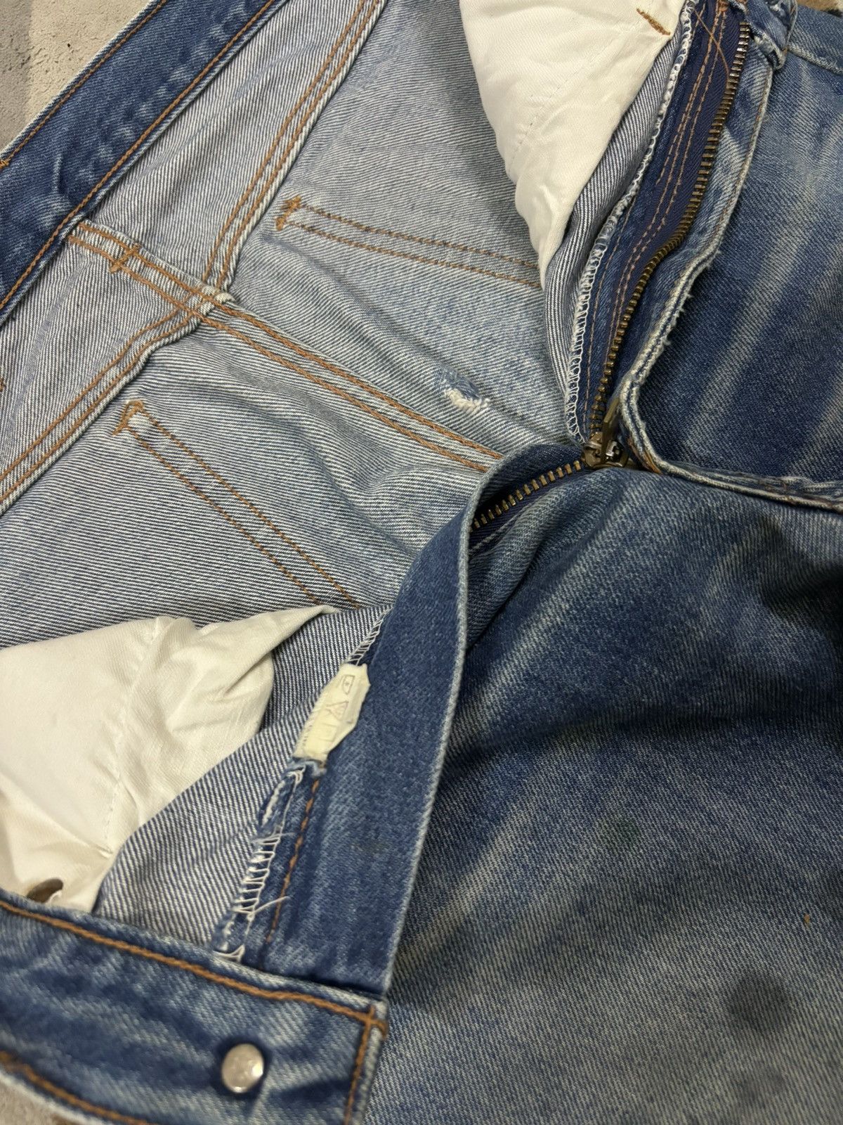 Big John Vintage 90s Japanese Brand Mud Wash Flare Bell Bottom Jeans Size US 30 / EU 46 - 21 Thumbnail