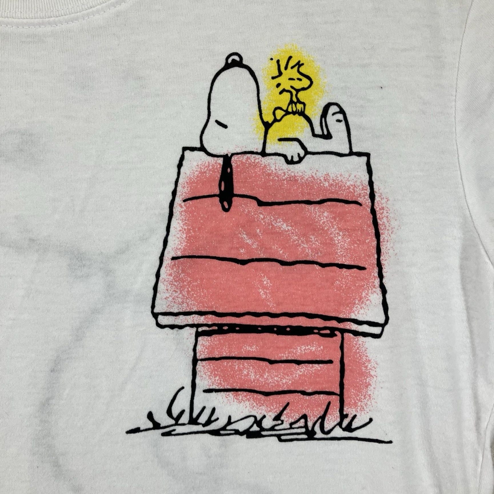 Peanuts Peanuts Snoopy T-shirt Juniors Women's Short Sleeve Crew Neck Lightweight Cotton Blend Summer Casual Graphic Print Size S / US 4 / IT 40 - 5 Thumbnail