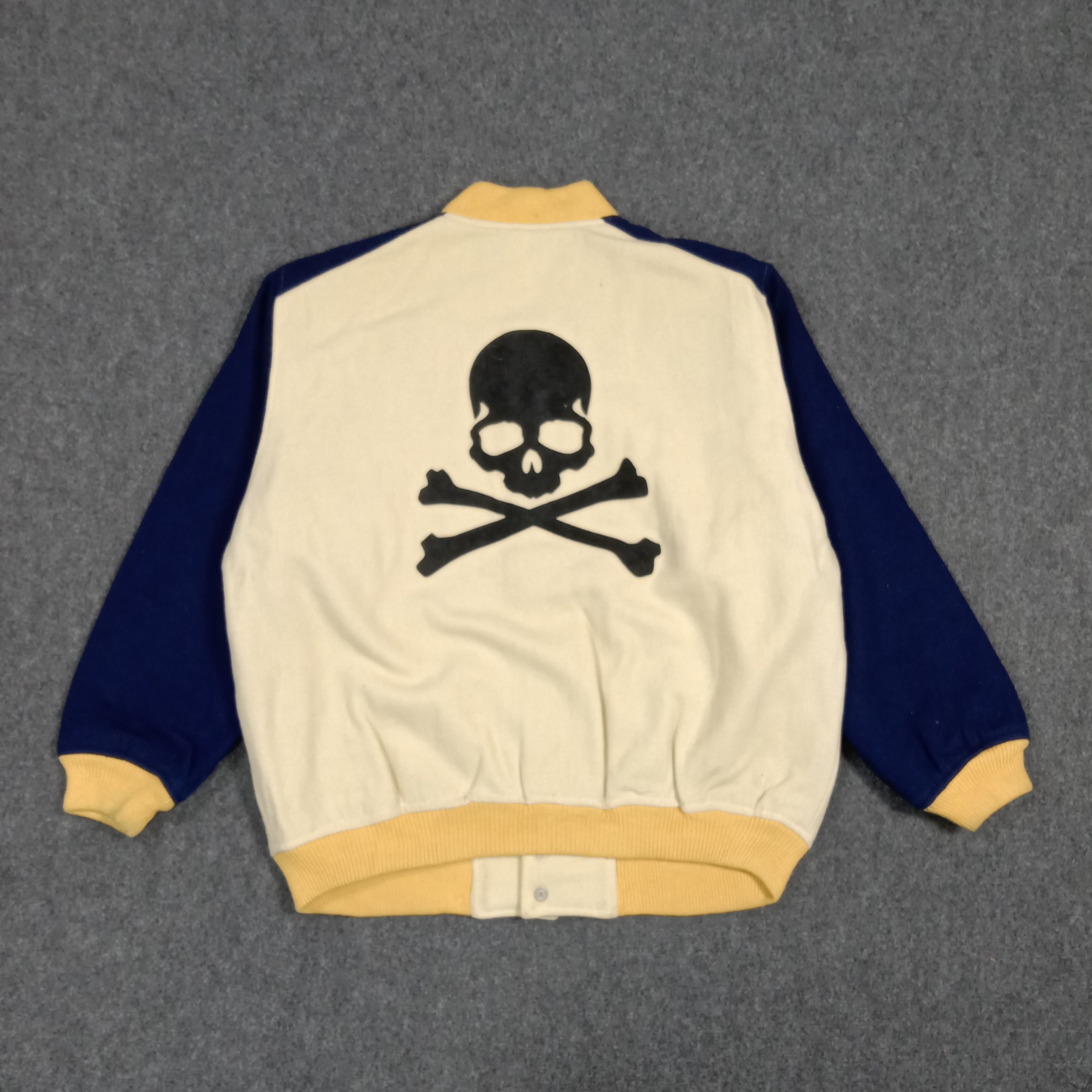 &SONS SONS Sports Custom Skull Logo Varsity Jacket C275N25 Size US XL / EU 56 / 4 - 1 Thumbnail