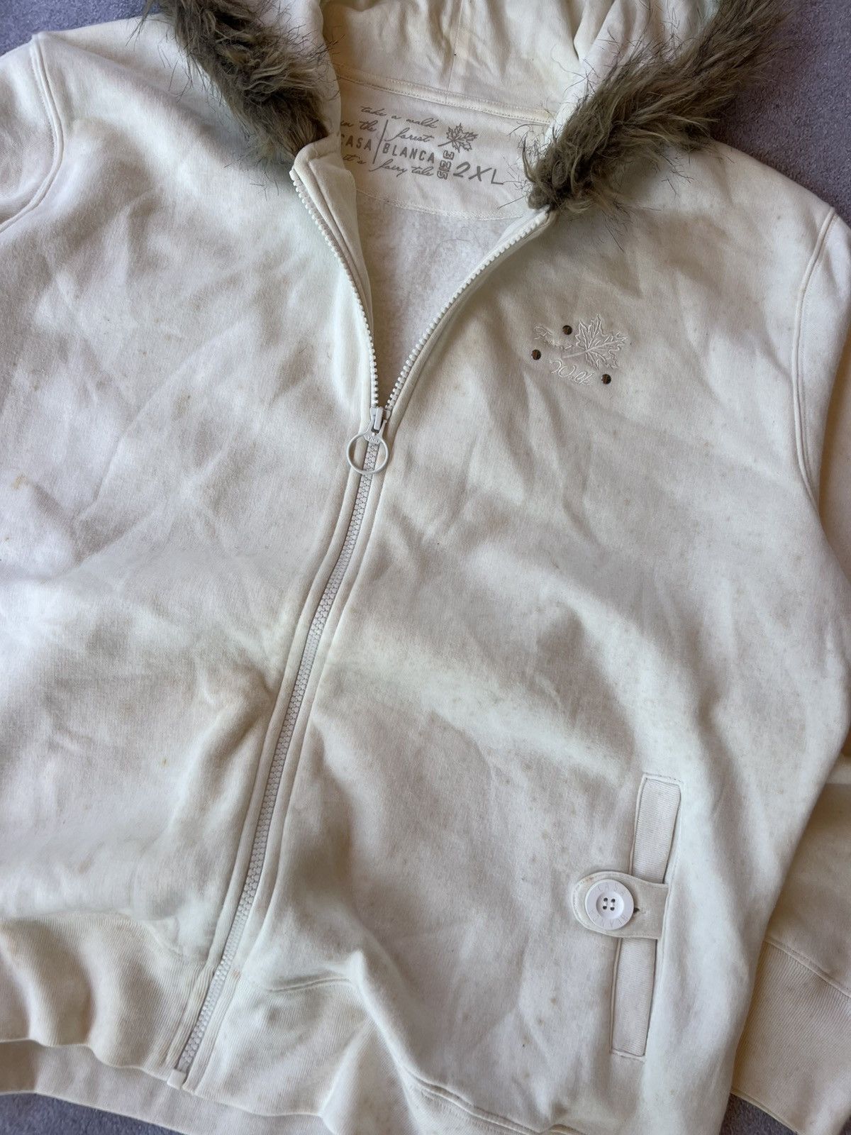 Hysteric Glamour VTG Japanese Rick Owens Style Fur Mohair White Jacket 90s Size M / US 6-8 / IT 42-44 - 4 Thumbnail