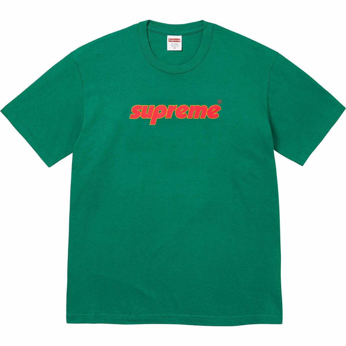 Image of Supreme Pinline Logo Tee T-Shirt Light Pine Ss24 in Green, Men's (Size 2XL)