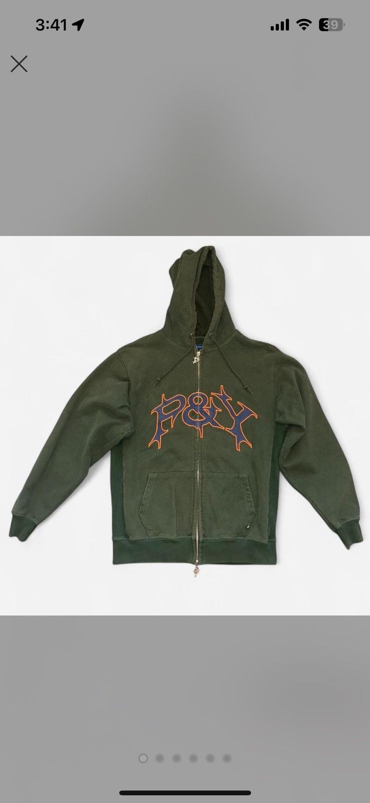 Punk and Yo Punkandyo grey zip up hoodie | Grailed