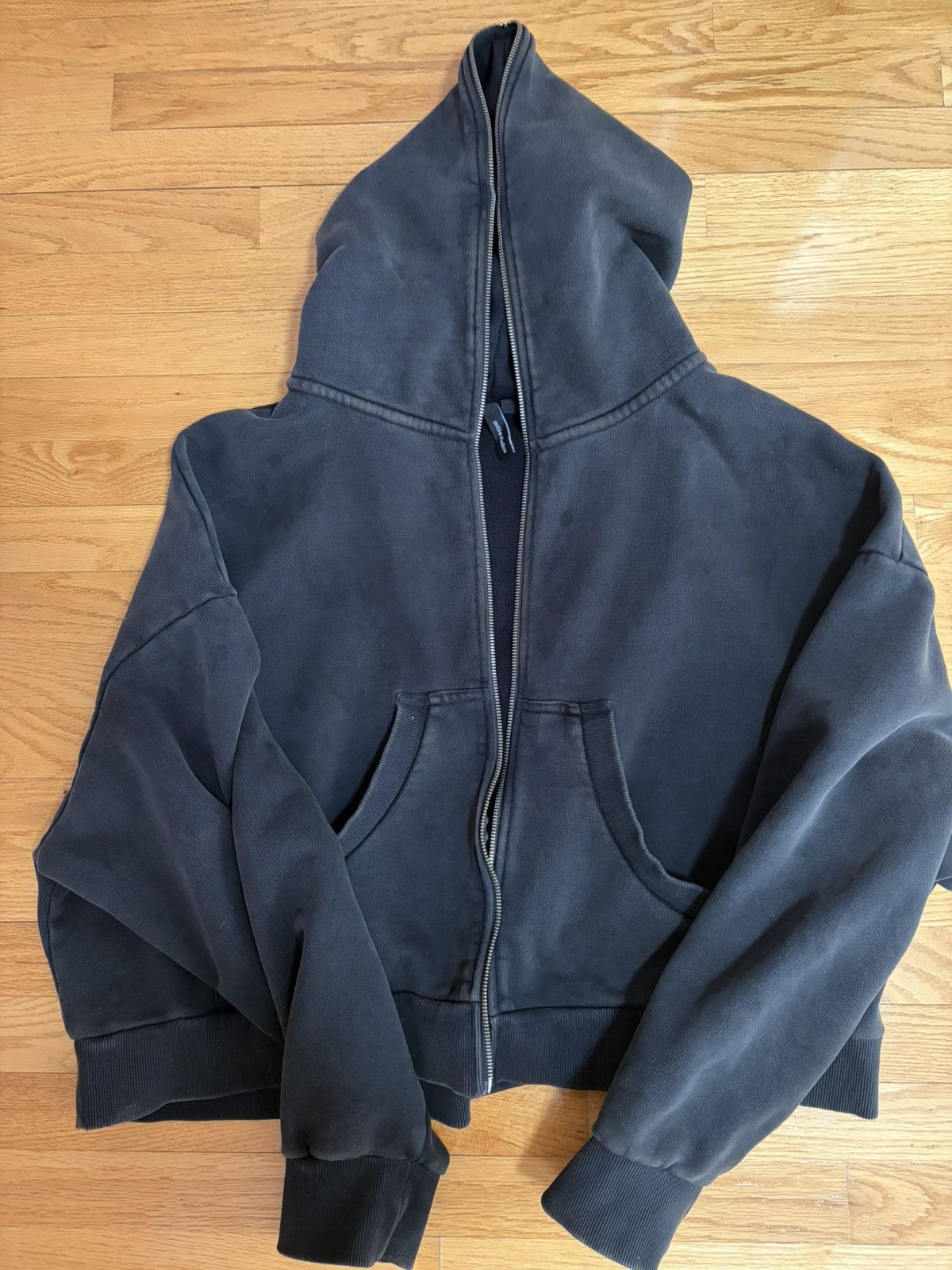 Entire Studios Entire Studios Washed Black Full Zip Hoodie | Grailed