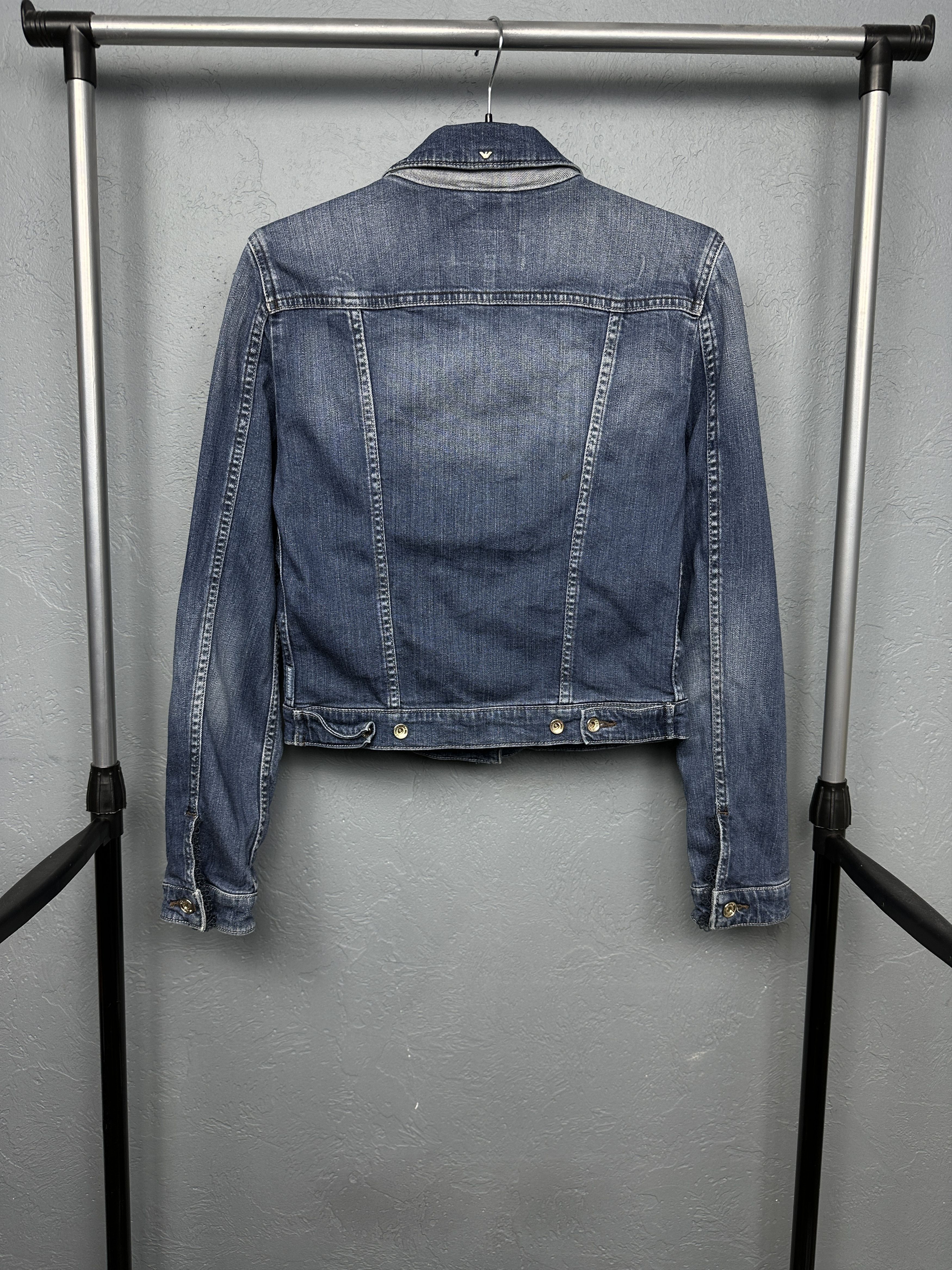 Armani Armani Jeans Vintage Womens Denim Jacket Size M / US 6-8 / IT 42-44 - 7 Thumbnail