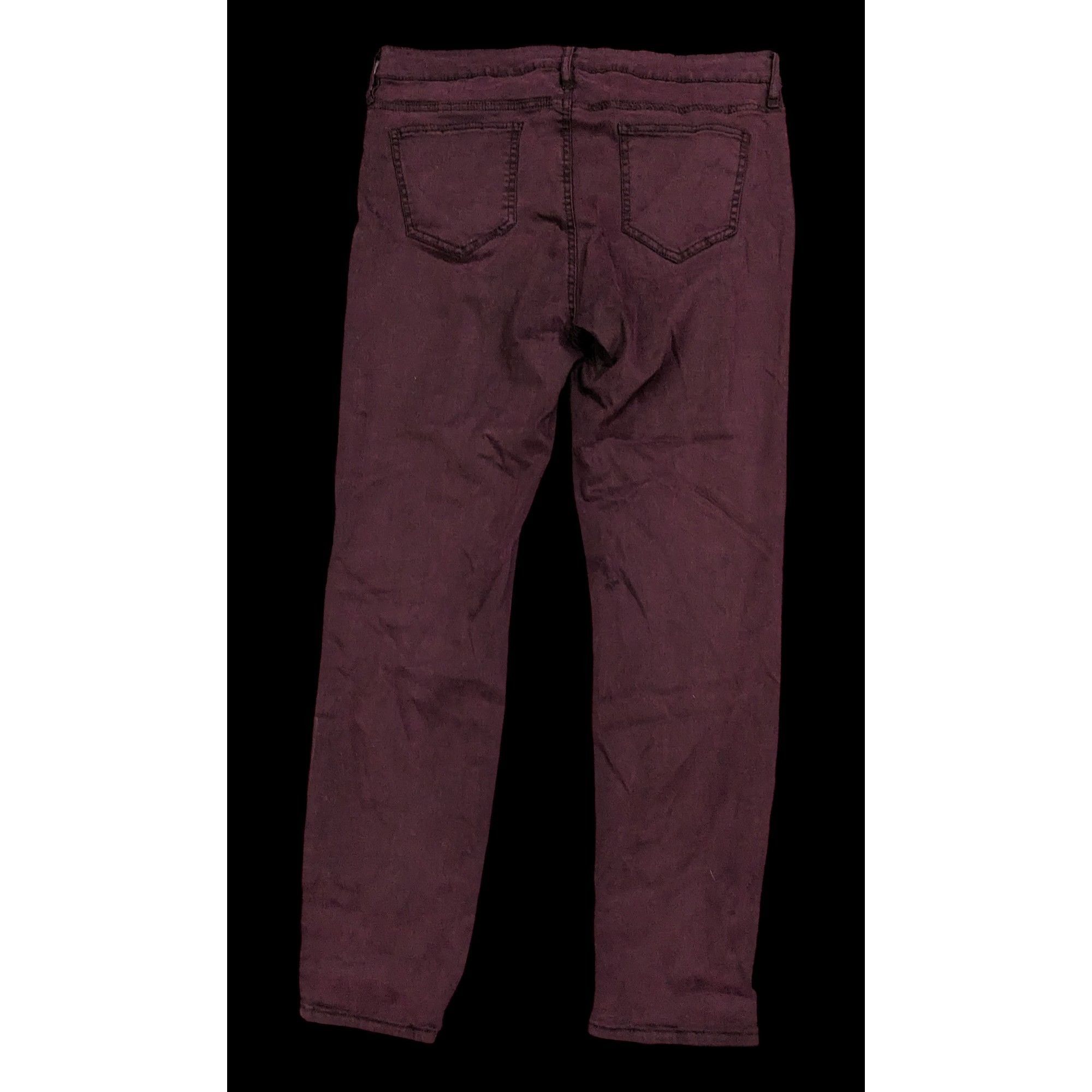 Buffalo David Bitton Burgundy Skinny Jeans from Buffalo by David Bitton Size 36" / US 14 / IT 50 - 2 Thumbnail