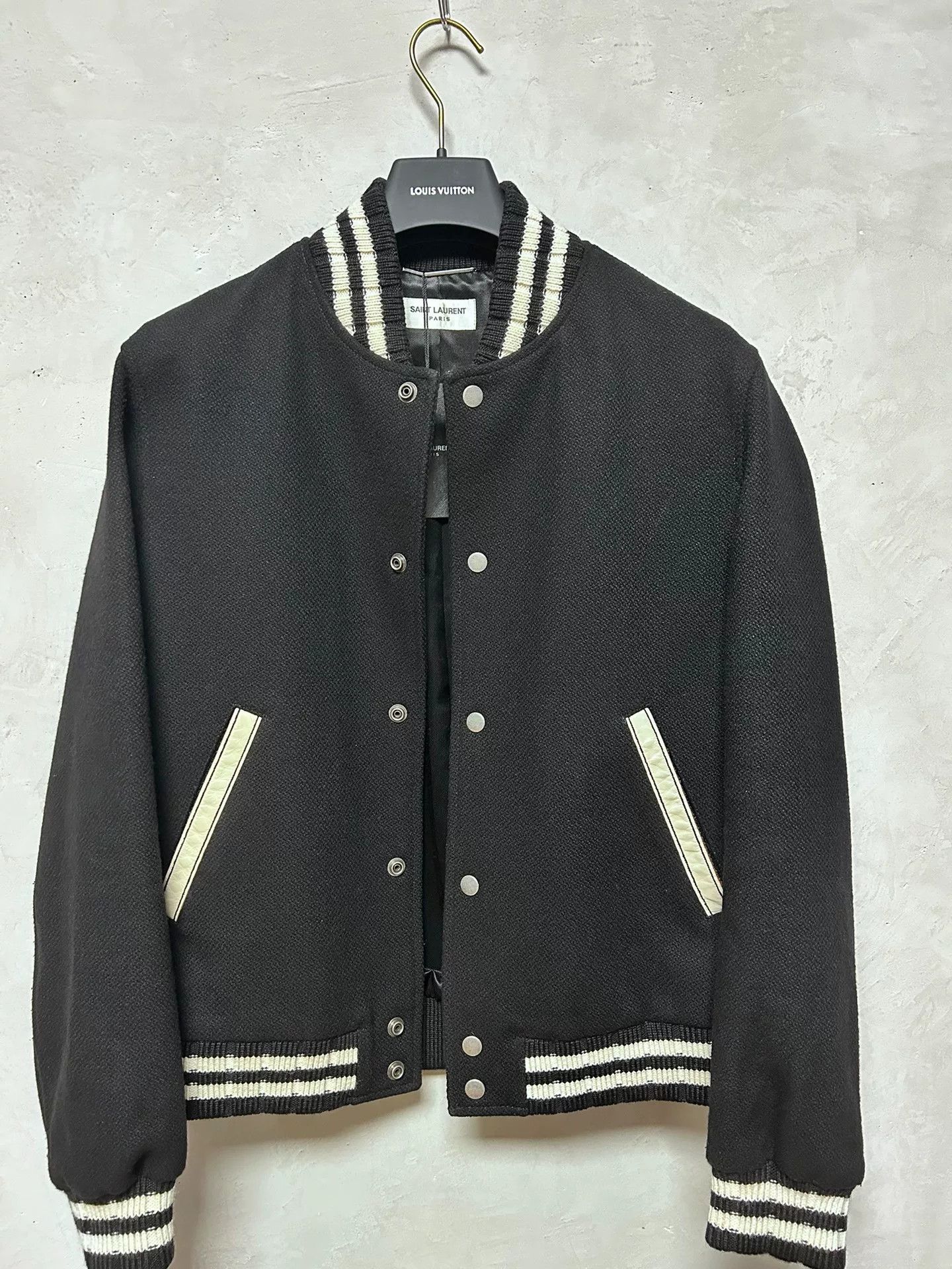 Saint Laurent Paris Saint Laurent Classic Signature Baseball Jacket Size US M / EU 48-50 / 2 - 1 Thumbnail