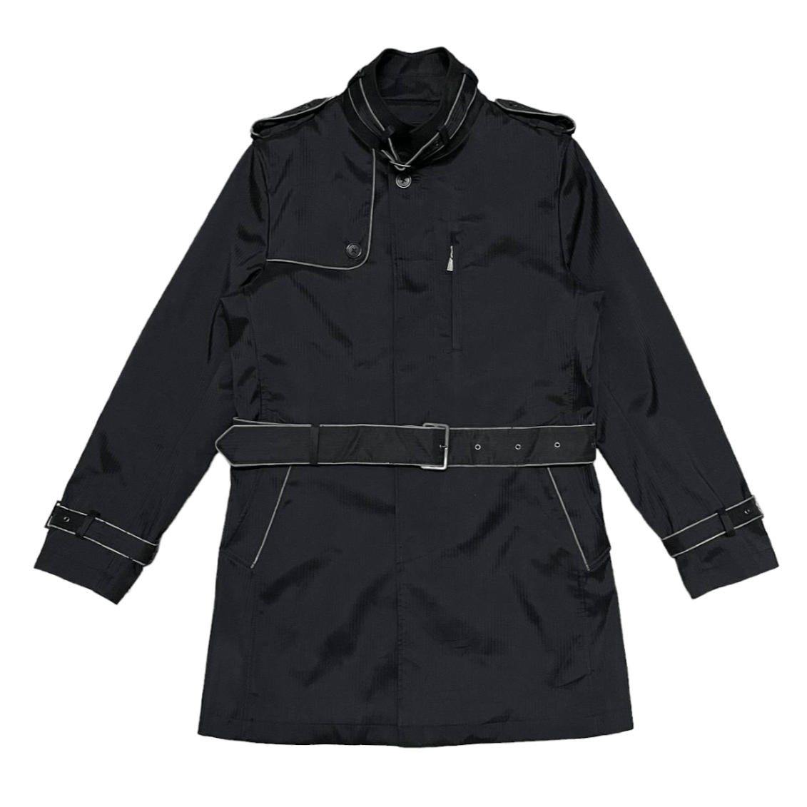 Japanese Brand Katharine Hamnett London Coat With Belts Size US M / EU 48-50 / 2 - 1 Thumbnail