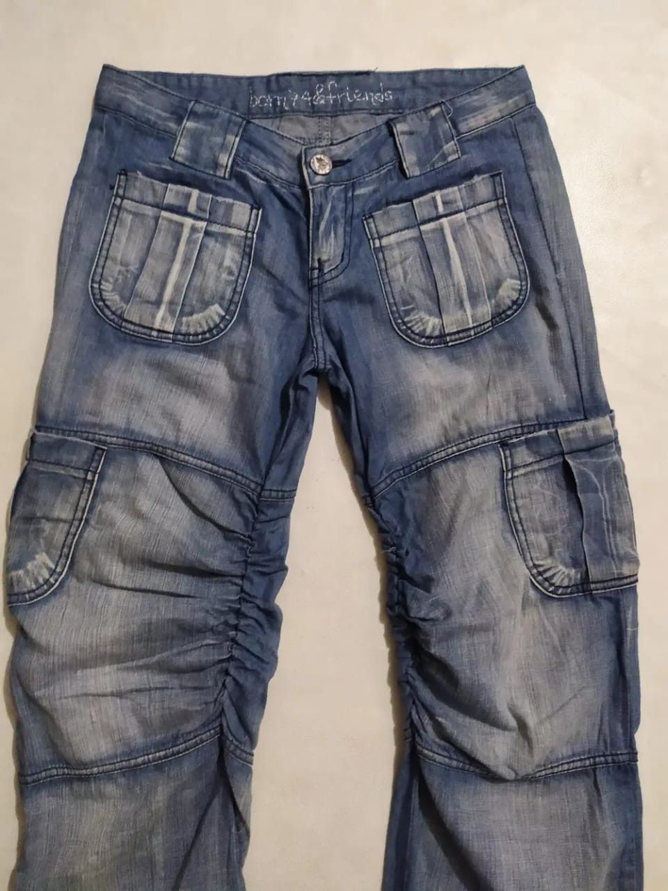 Other Born74 & Friends Pants Wrinkles Knee Design Size 29" - 2 Thumbnail
