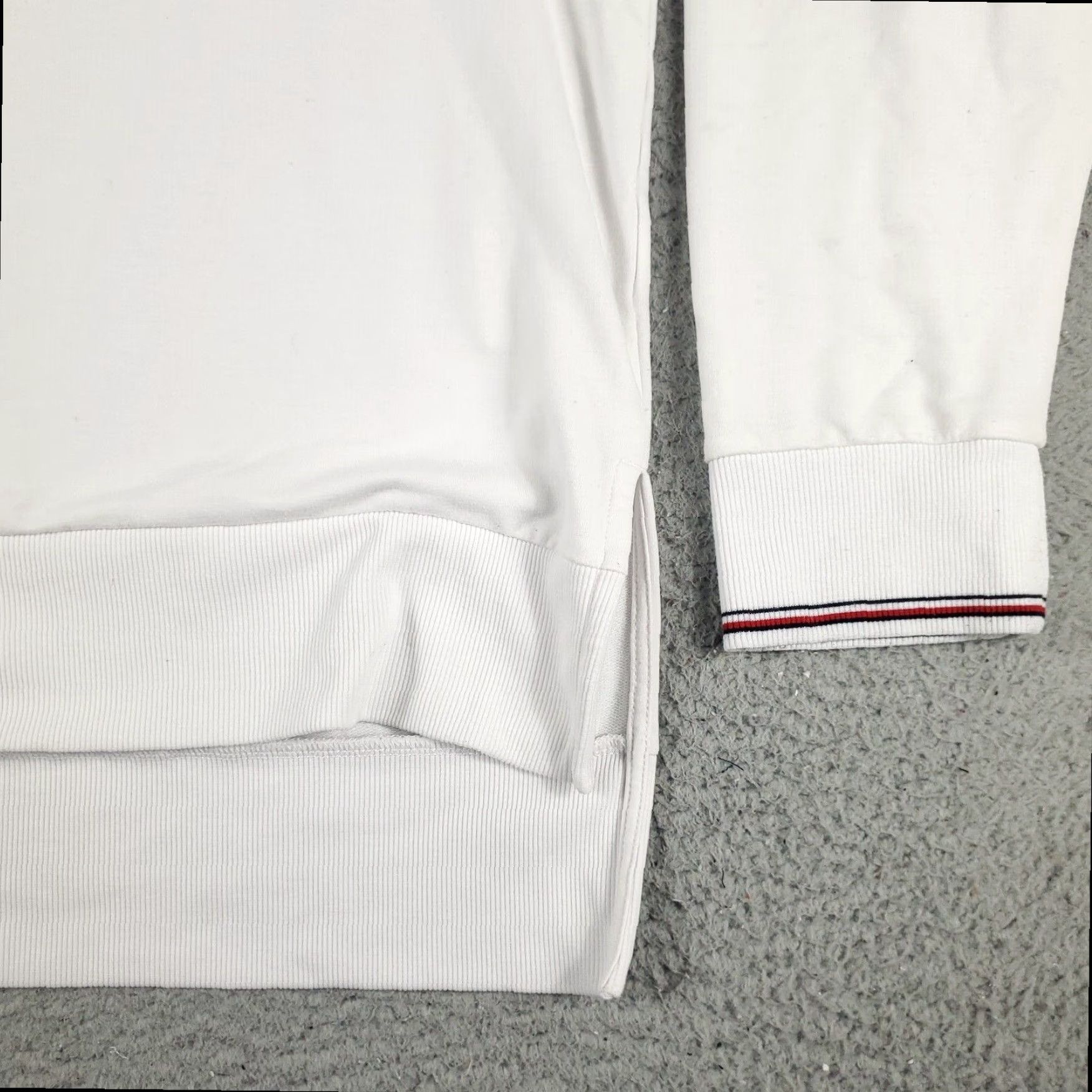 Tommy Hilfiger Tommy Hilfiger Pullover Sweater Womens XL White Cotton Crew Neck Short Sleeve Regular Fit Size XL / US 12-14 / IT 48-50 - 4 Thumbnail