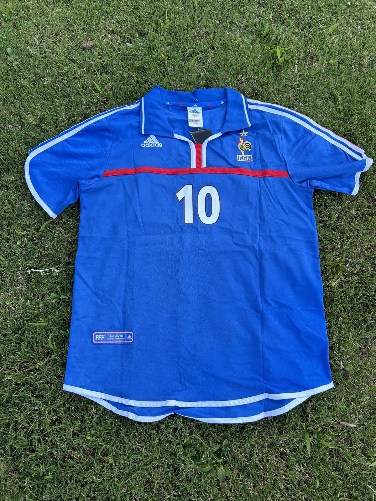 Retro vintage Zidane France jersey