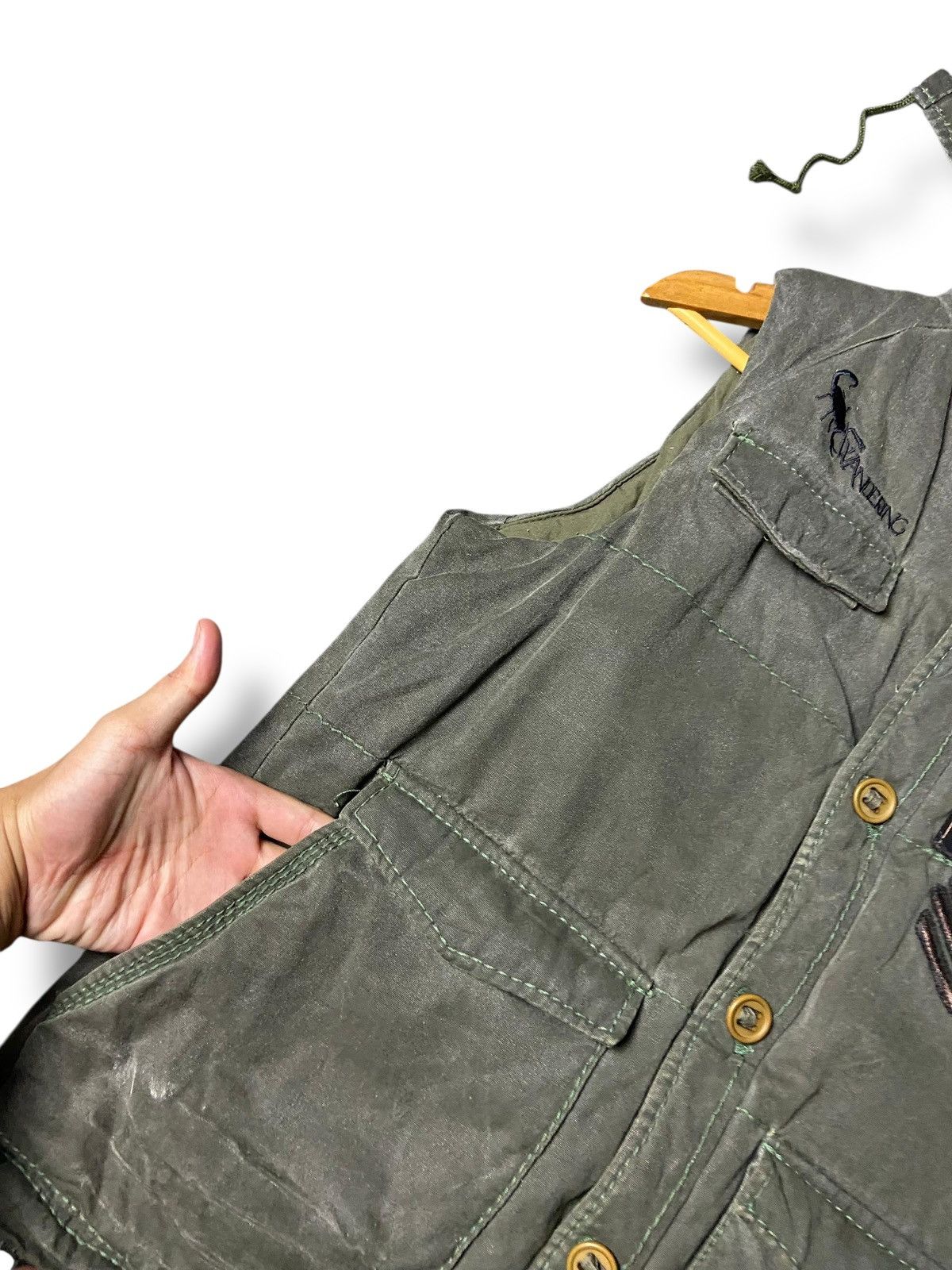 Japanese Brand Cache Wandering Tactical Hooded Vest (140) Size US XXS / EU 40 - 4 Thumbnail