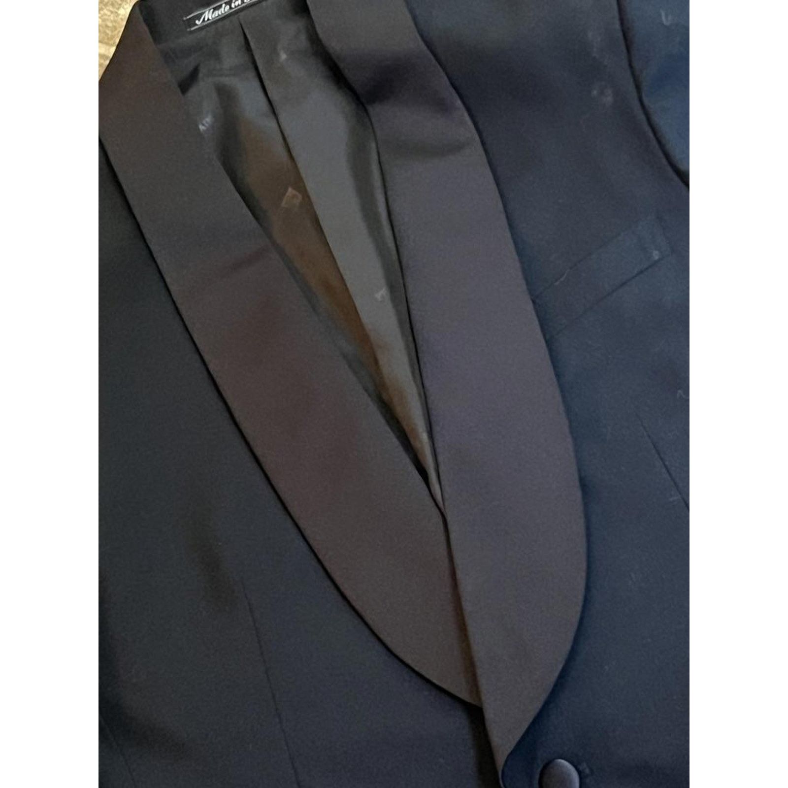 Pierre Balmain Pierre Balmain Black Shawl Collar Tuxedo Jacket Sz 34 Slim Size 34R - 2 Thumbnail