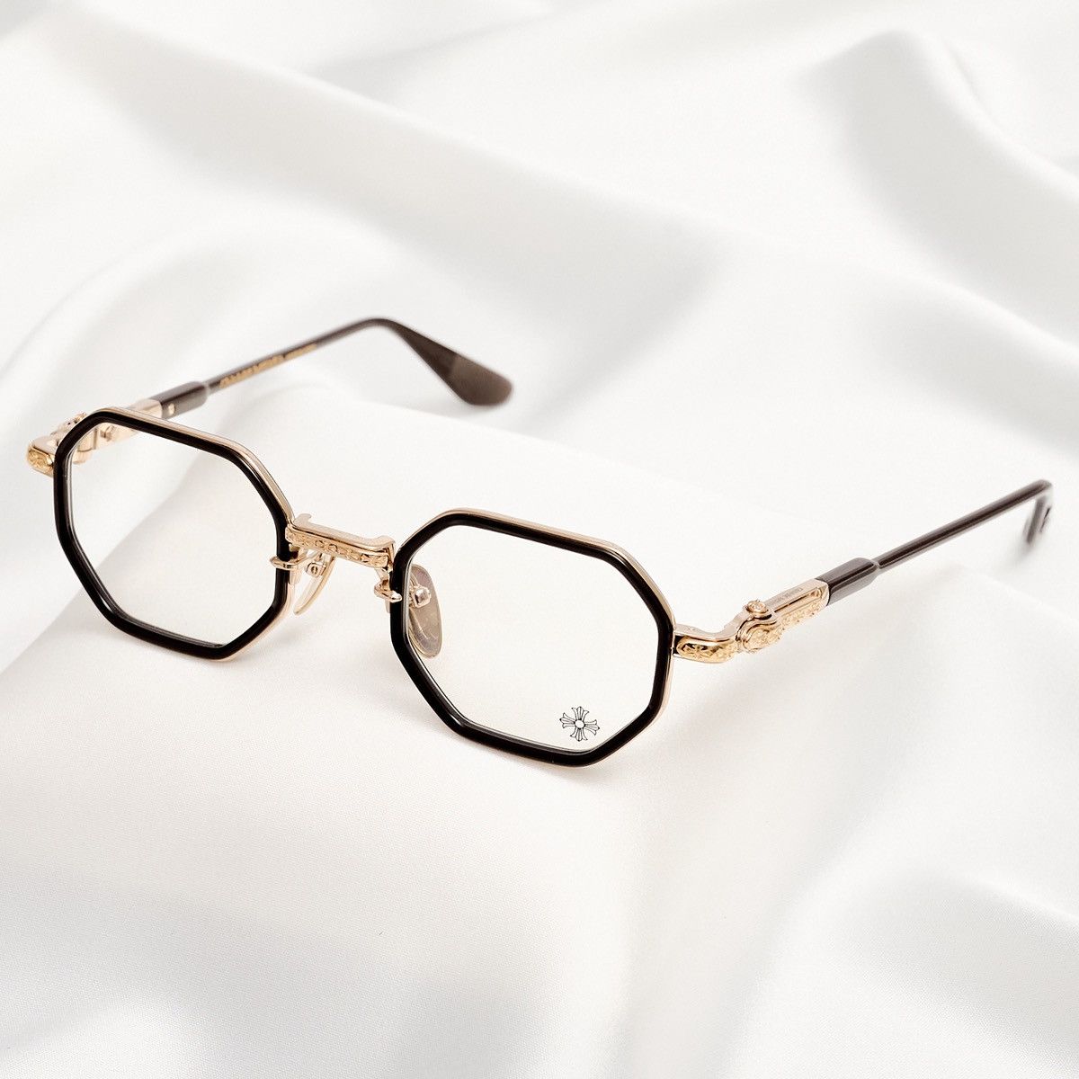 Chrome Hearts CHROME HEARTS TATTERS CLASSIC BROWN - GOLD PLATED GLASSES Size ONE SIZE - 2 Thumbnail