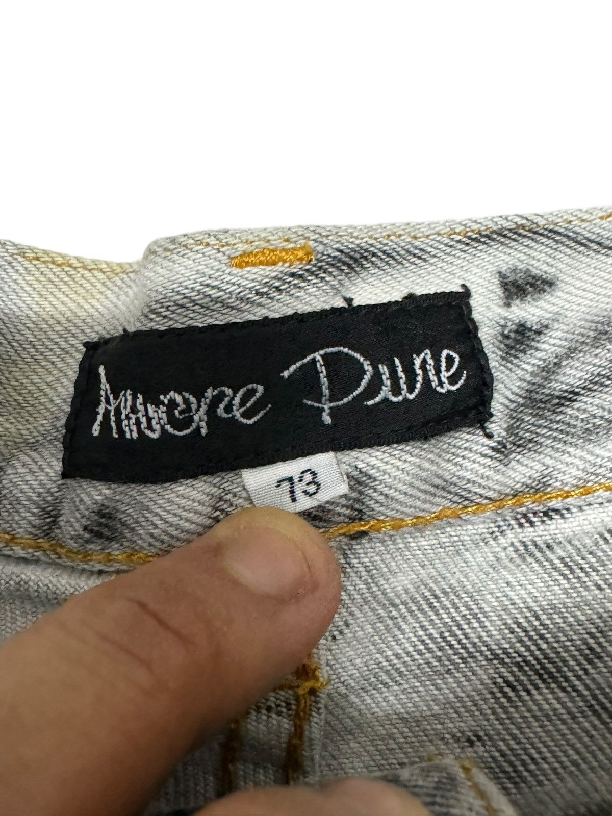 If Six Was Nine × Japanese Brand × Le Grande Bleu (L.G.B.) 2000s ARCHIVE FLARE SMOKE WASH DENIM Size US 28 / EU 44 - 7 Thumbnail