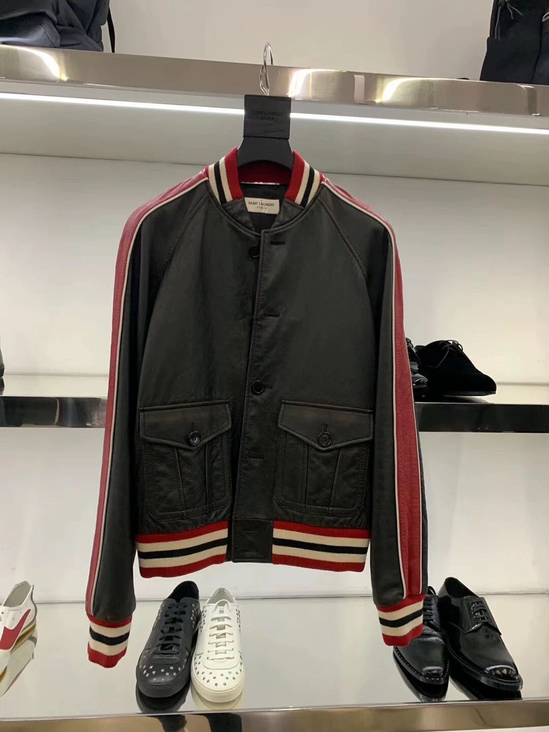 Saint Laurent Paris Saint Laurent SLP 2020 Vintage Leather Jacket Size US L / EU 52-54 / 3 - 1 Thumbnail