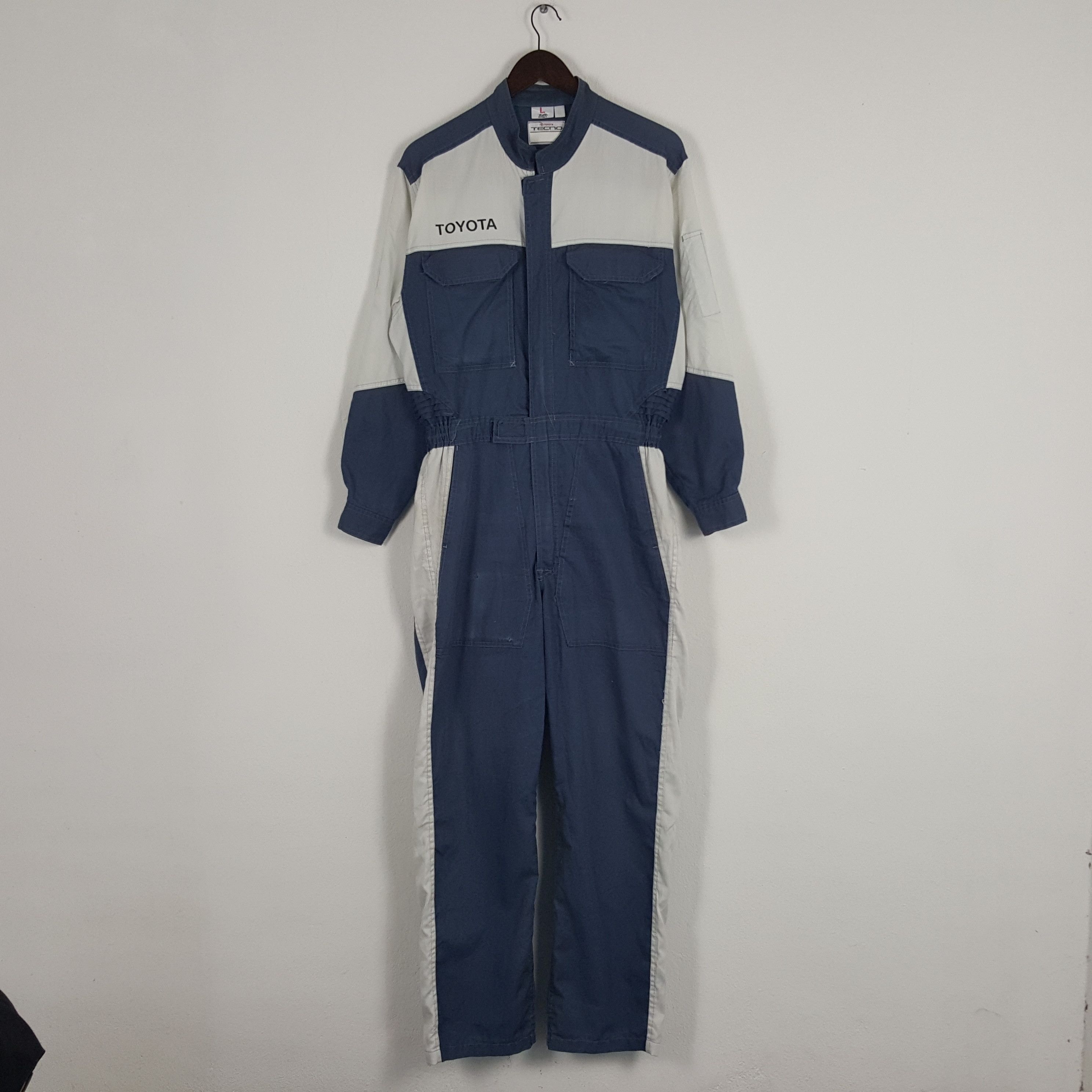 Japanese Brand × Vintage Vintage Toyota Tecno Japanese Racing Coverall Jacket Size US M / EU 48-50 / 2 - 4 Thumbnail