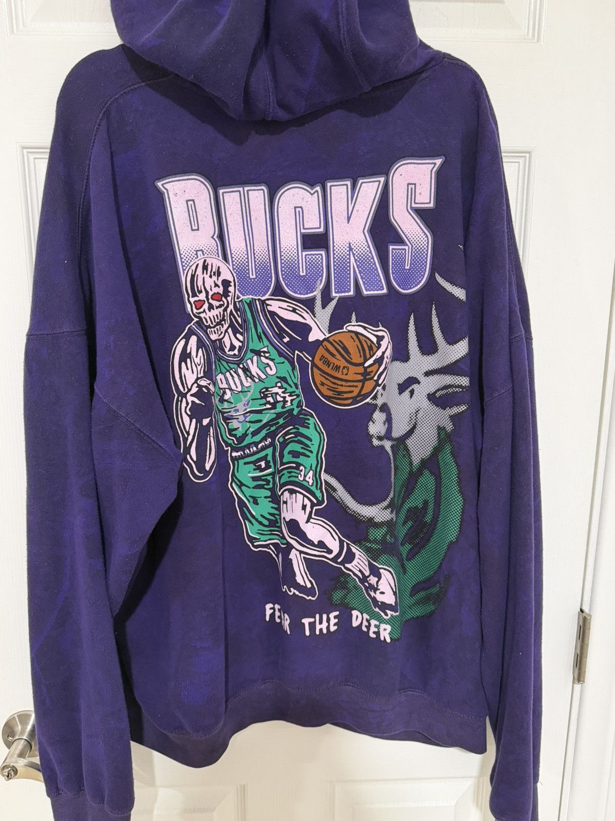 NBA × Warren Lotas Warren Lotas Milwaukee Bucks “Fear The Deer” Hoodie Sz XL Size US XL / EU 56 / 4 - 1 Thumbnail