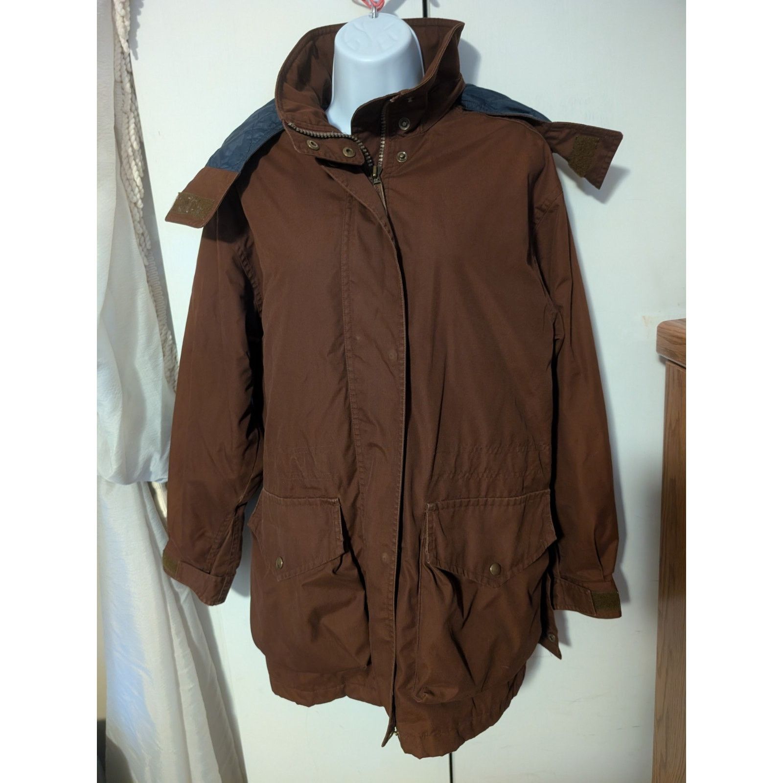 Lands' End Lands End Long Jacket Coat Small Lined Hood Brown Women's Size S / US 4 / IT 40 - 1 Thumbnail