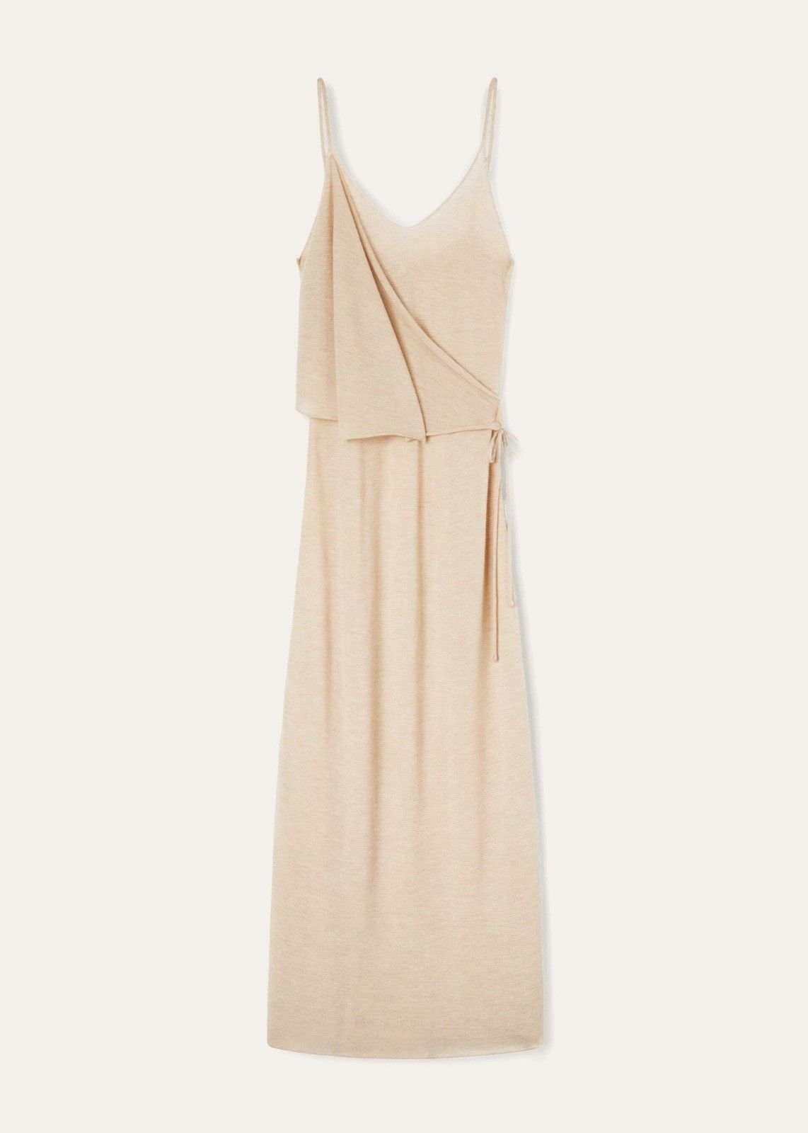 Loro Piana o1srvl11e1125 FAN1854 Cocooning Dress in Beige Size M / US 6-8 / IT 42-44 - 1 Thumbnail