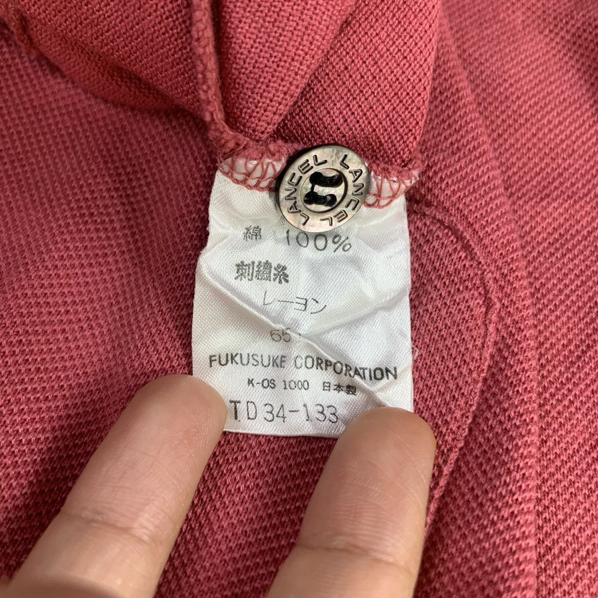 Lancel Vintage 90’ LANCEL PARIS STUDIO Polo Tee Shirt Size L / US 10 / IT 46 - 6 Thumbnail