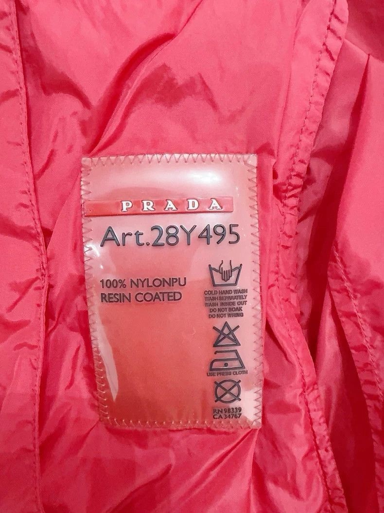 Prada Prada Windbreaker Jacket in Red Color -2505 Size M / US 6-8 / IT 42-44 - 5 Thumbnail