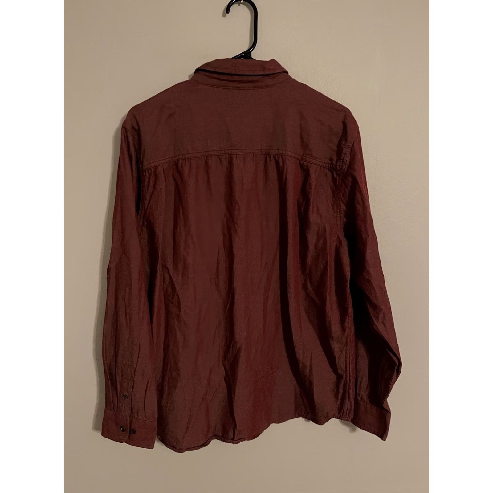 Prana prAna Dolberg Flannel Shirt L/S Button Up Chambray Red - Men's Large Size US L / EU 52-54 / 3 - 4 Thumbnail